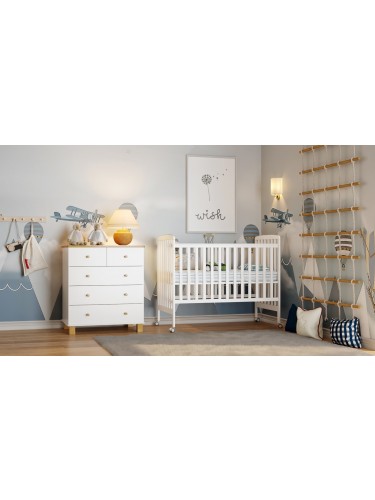 חדר לתינוק זיו לבן טבעי
