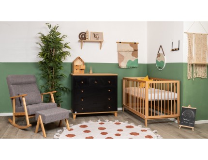 חדר לתינוק וויני שחור טבעי