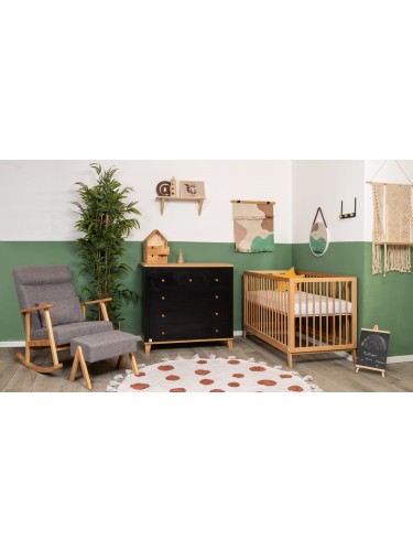 חדר לתינוק וויני שחור טבעי