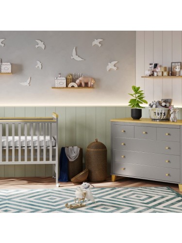 חדר לתינוק לונדון אפור טבעי