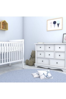 חדר לתינוק לואיזיאנה לבן