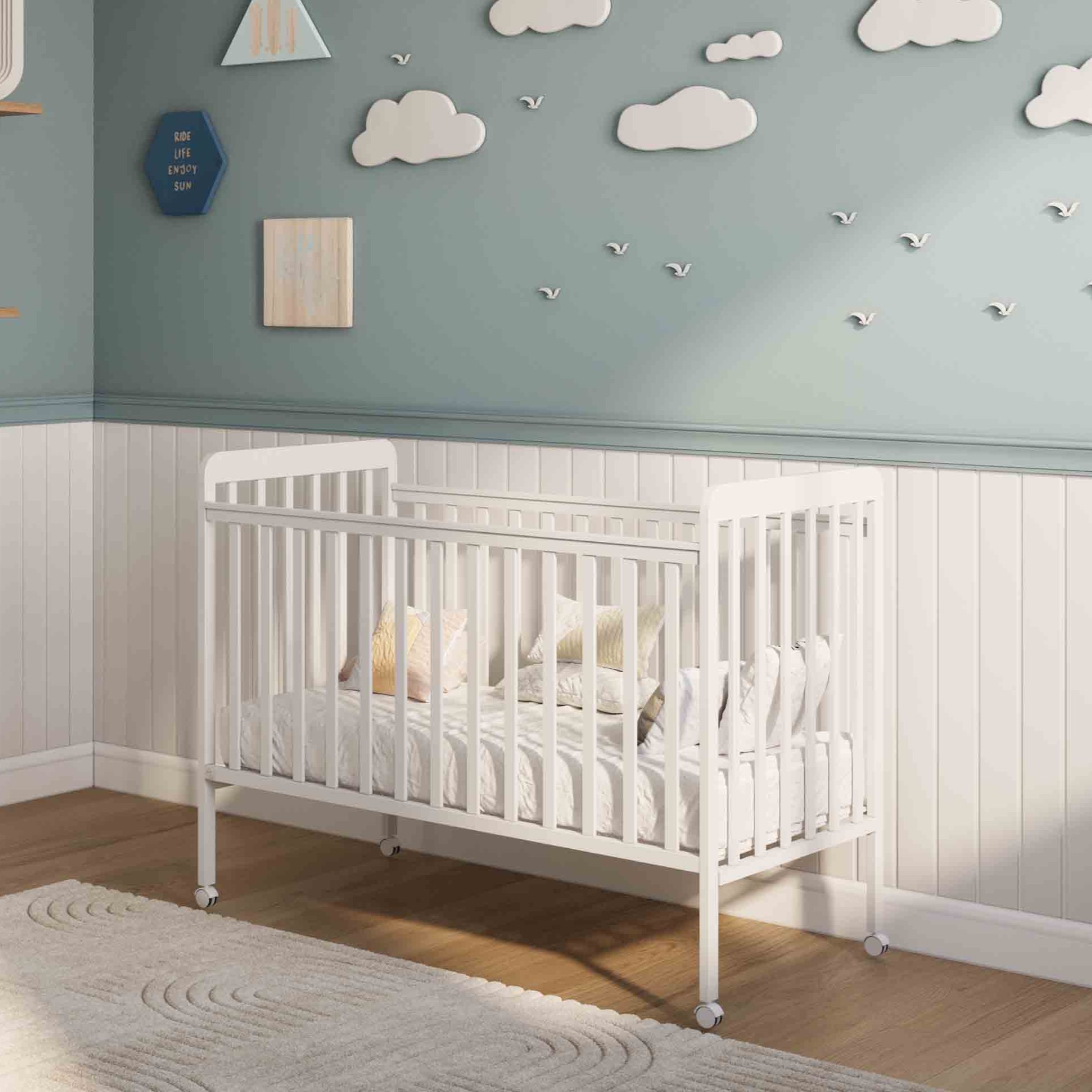 חדר לתינוק טורונטו לבן טבעי- טריקה שקטה -מיטה ורד חוזרת למלאי תחילת פברואר