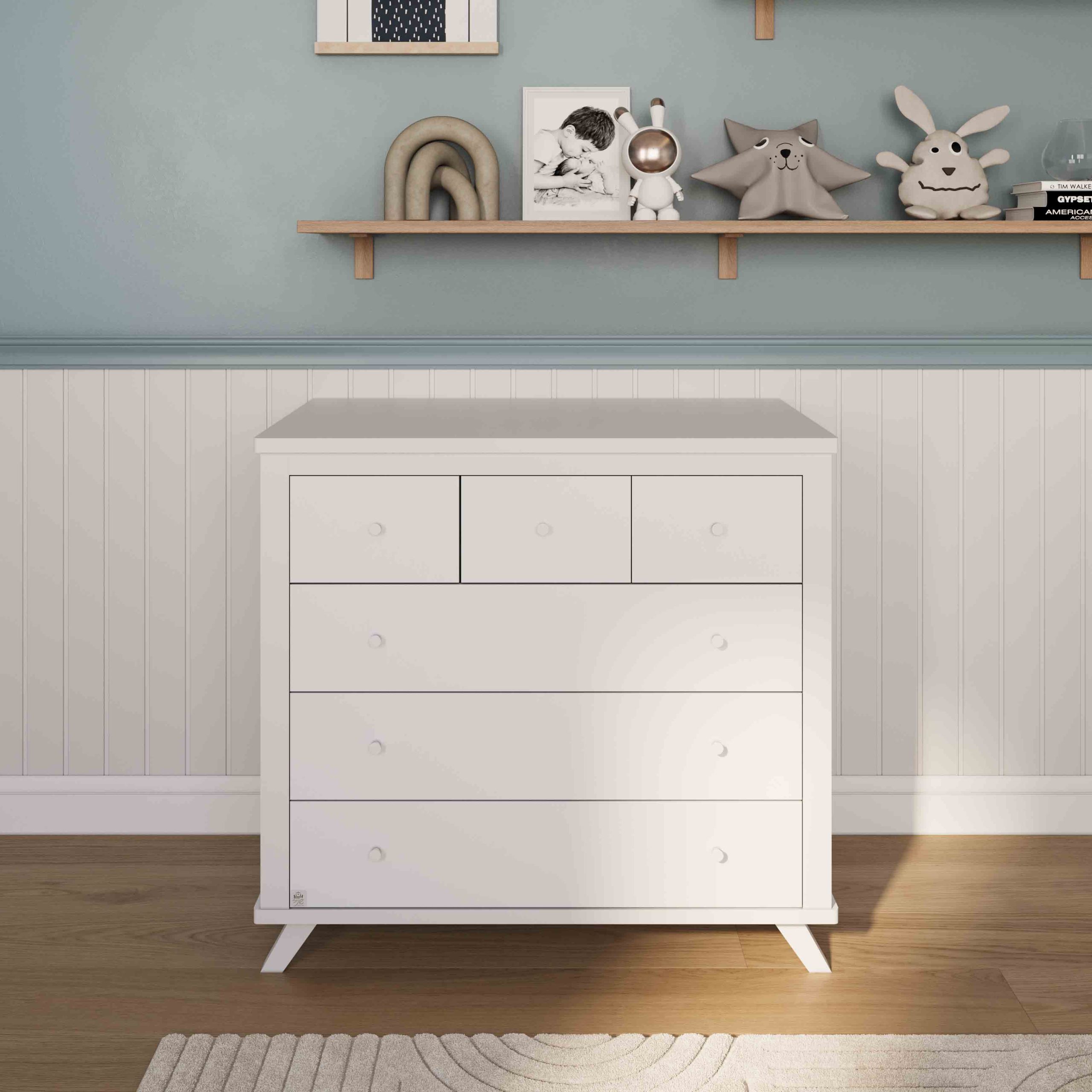 חדר לתינוק טורונטו לבן טבעי- טריקה שקטה -מיטה ורד חוזרת למלאי תחילת פברואר