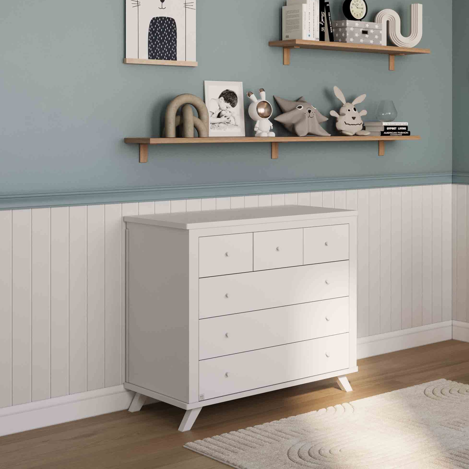 חדר לתינוק טורונטו לבן טבעי- טריקה שקטה -מיטה ורד חוזרת למלאי תחילת פברואר