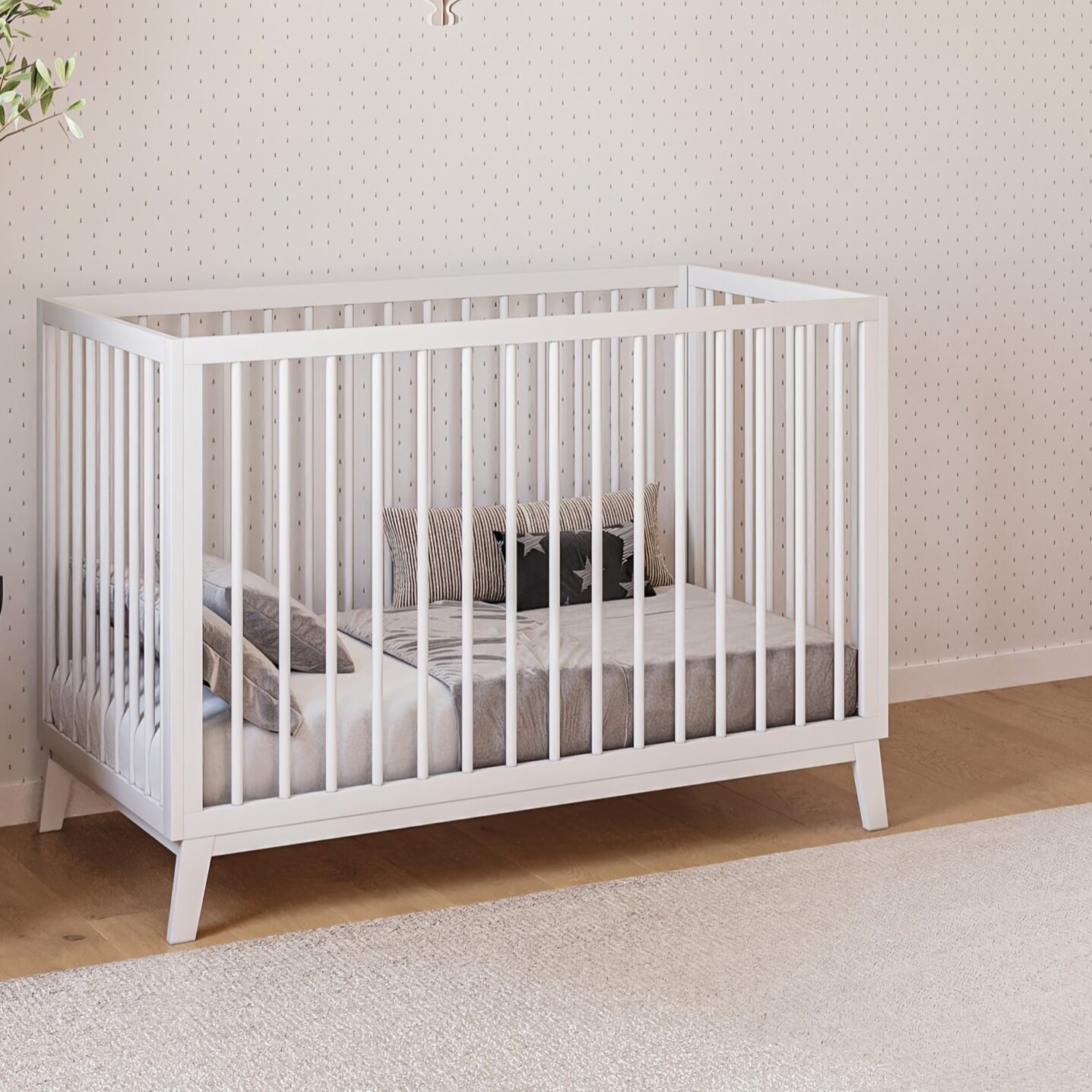 מיטת תינוק וויני לבן טבעי