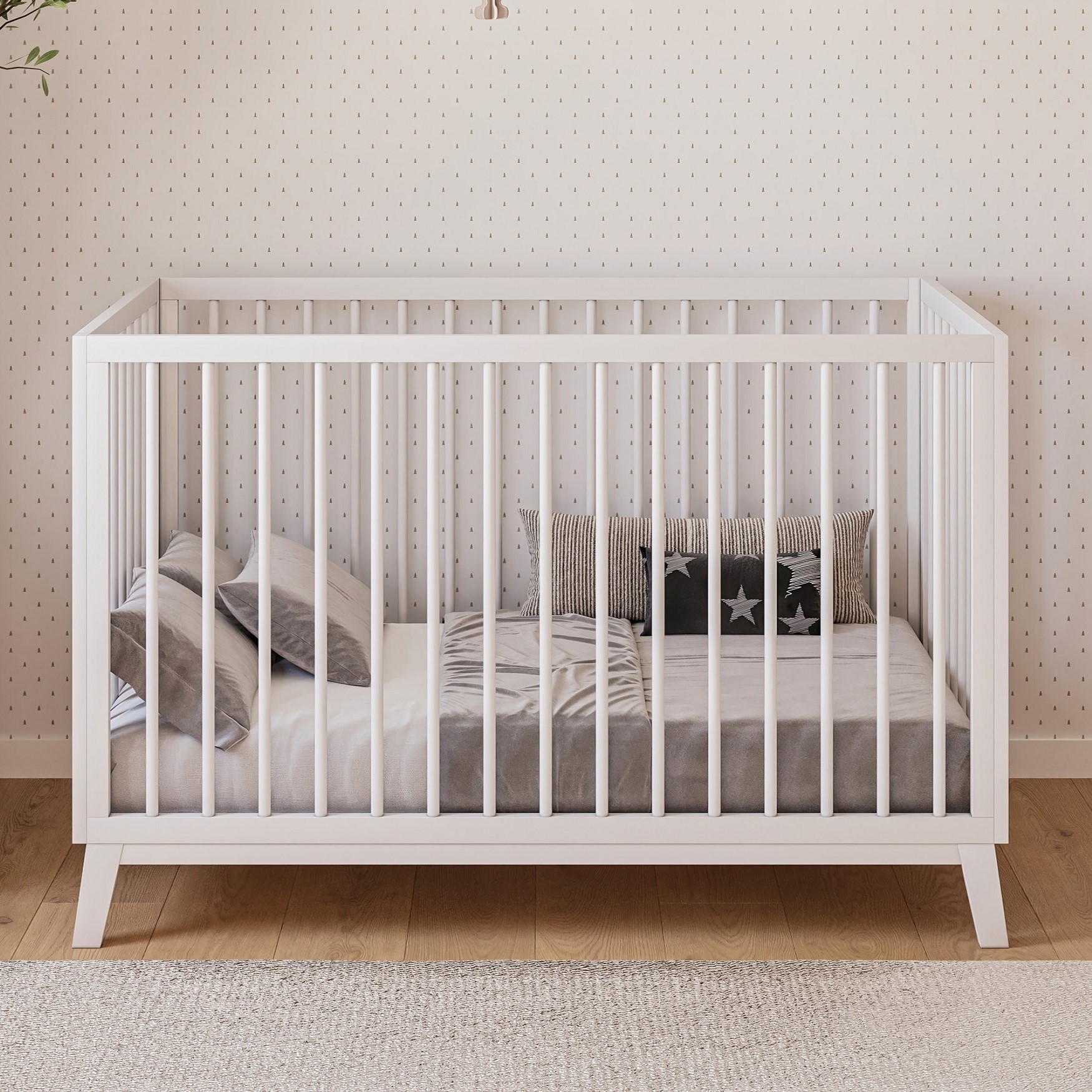 מיטת תינוק וויני לבן טבעי