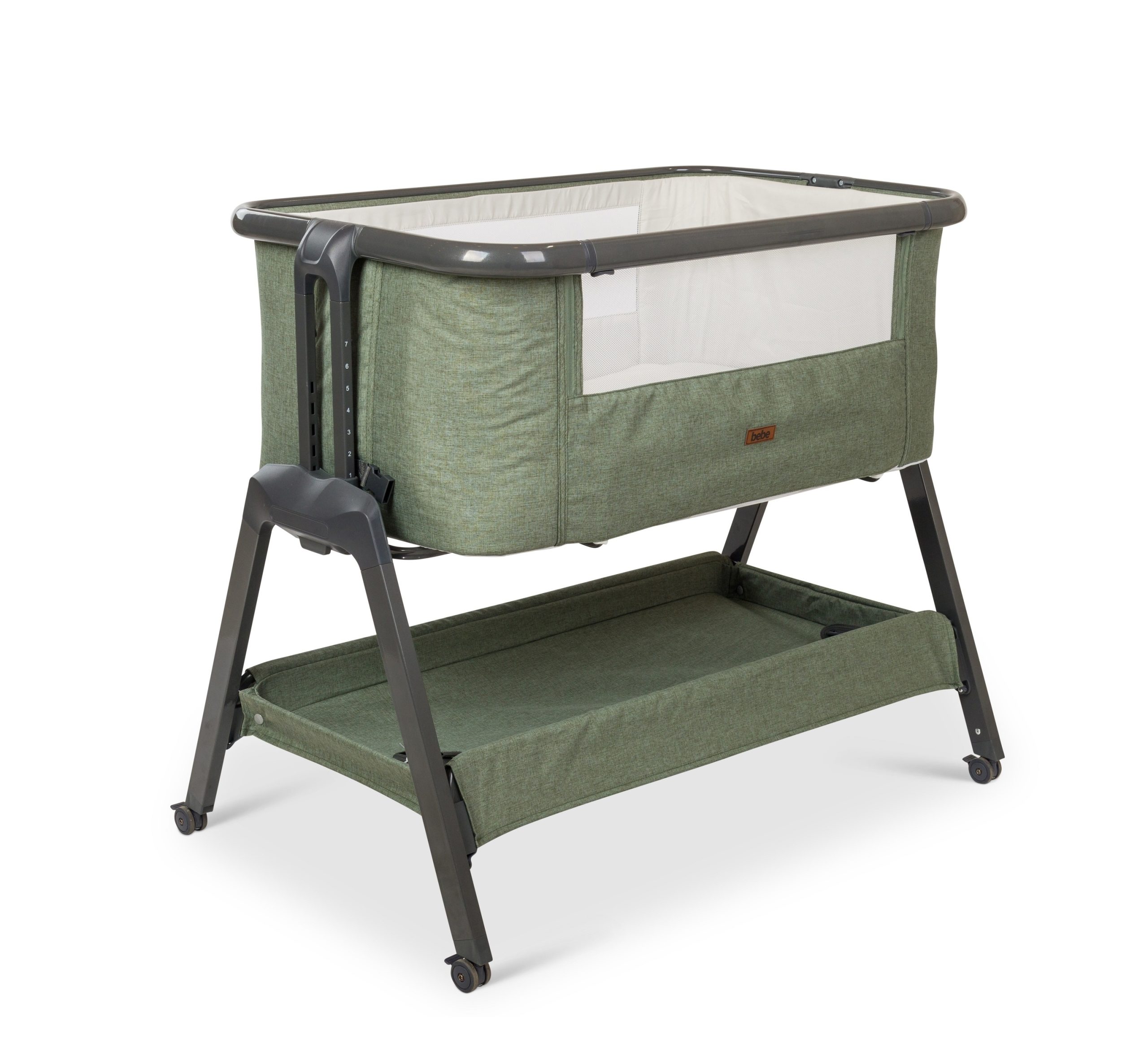 עריסה נצמדת BÉBÉ דגם לילי צבע ירוק