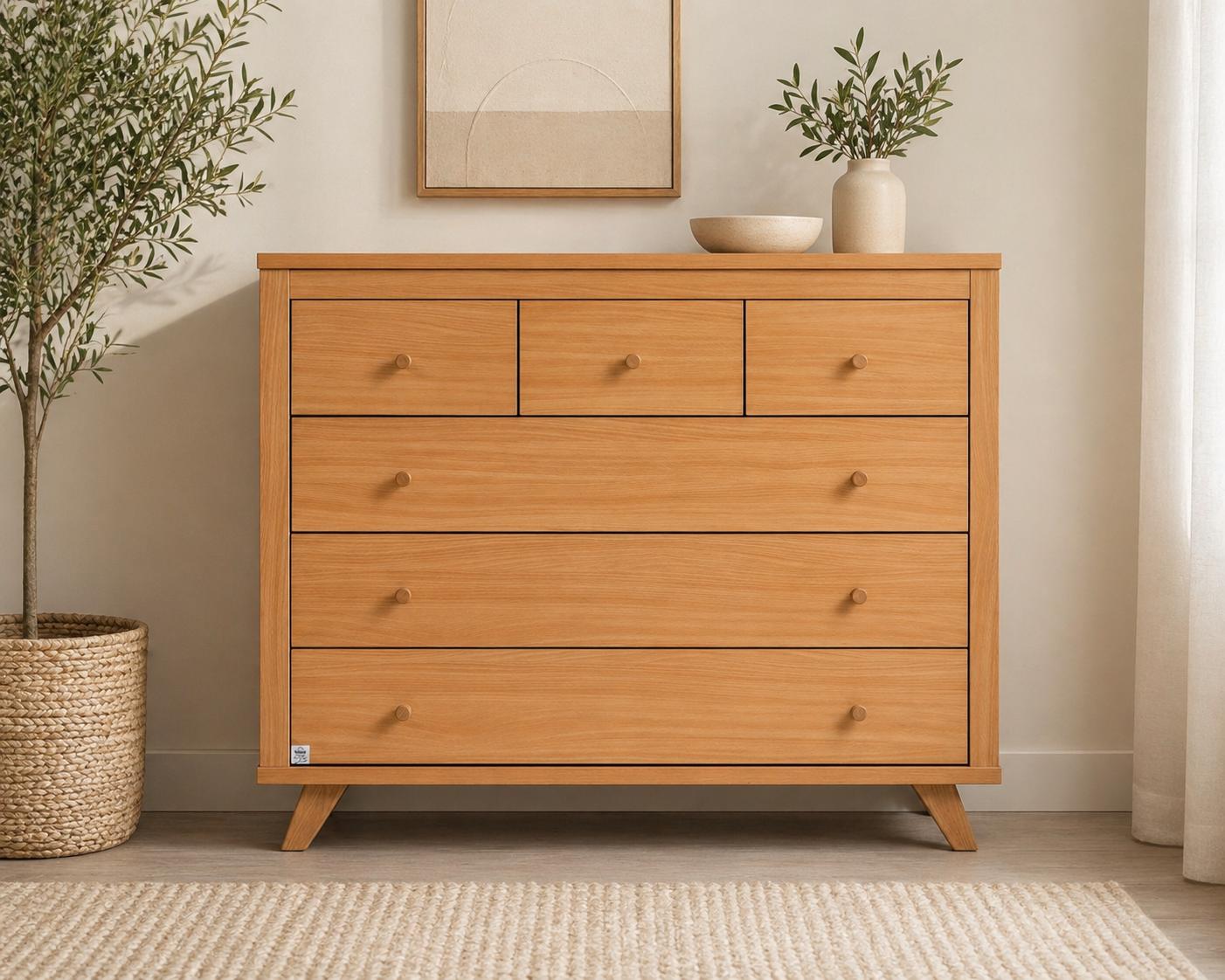 חדר תינוק ברלין מעץ בוק | שידת ברלין 120 ס”מ **צפי שידה הגעה למלאי אמצע יוני + מיטת קומבו מעבר