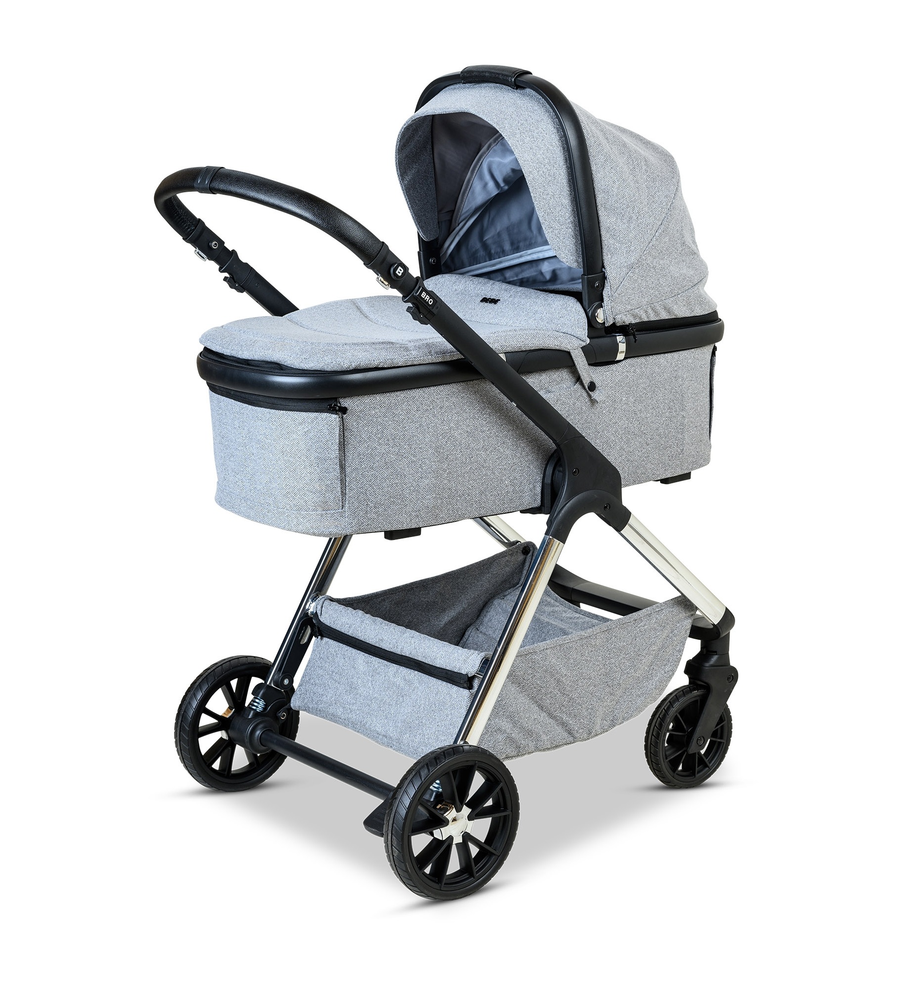 BÉBÉ - BRO Black Rose Gold Combination Baby Stroller עגלת תינוק משולבת BÉBÉ - BRO שחור רוז גולד