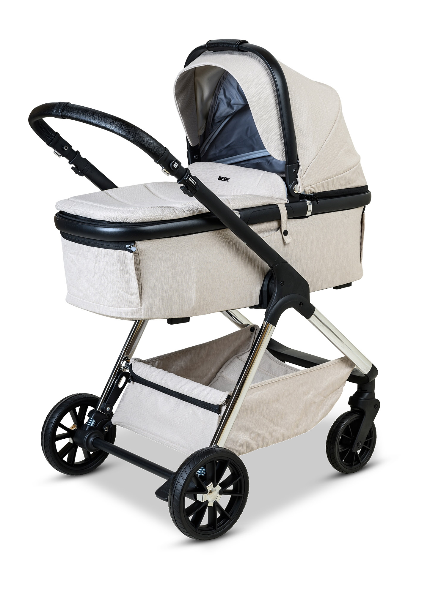 עגלת תינוק משולבת BÉBÉ - BRO שחור רוז גולד עגלת תינוק משולבת BÉBÉ - BRO שחור רוז גולד