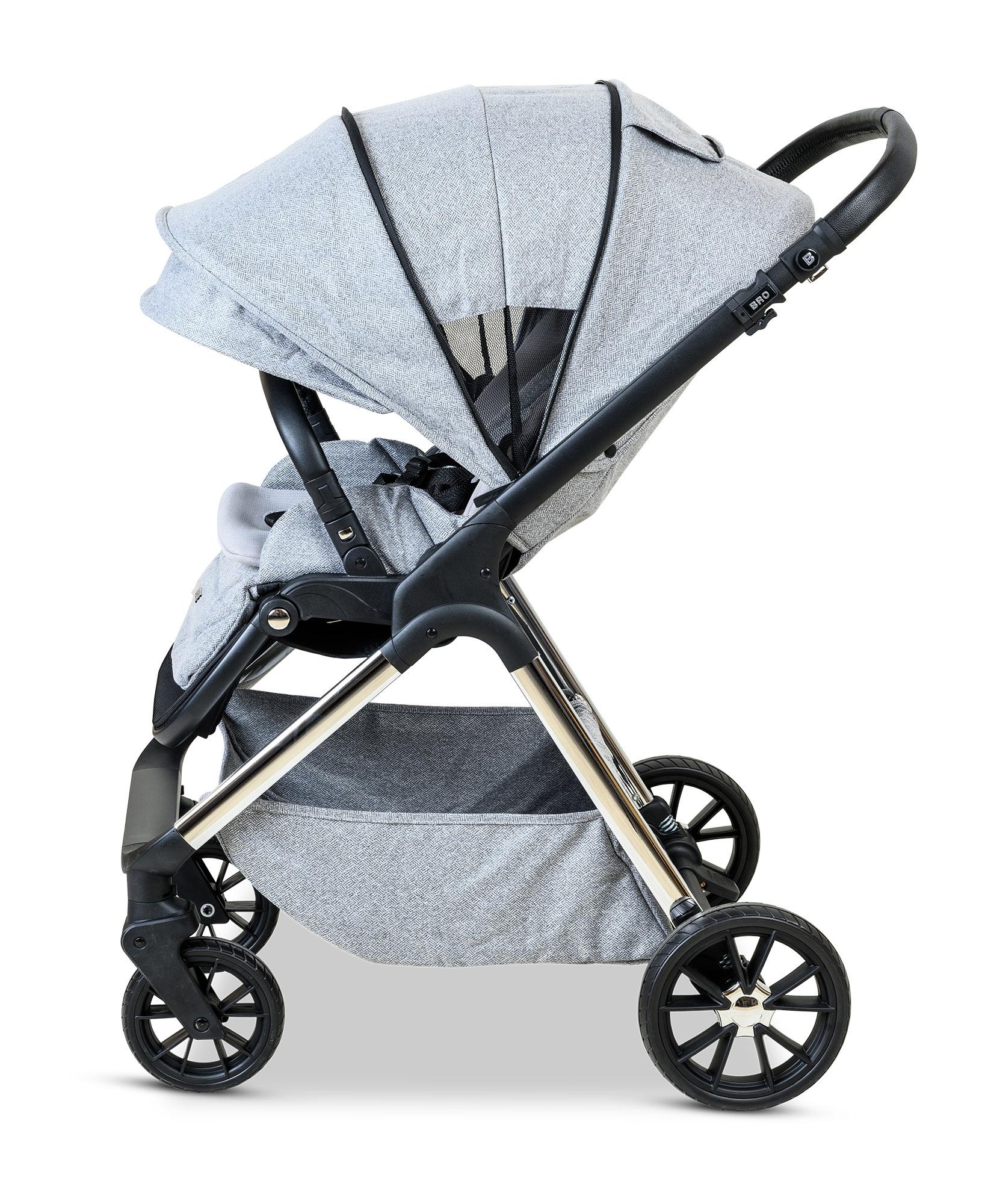 BÉBÉ - BRO Black Rose Gold Combination Baby Stroller עגלת תינוק משולבת BÉBÉ - BRO שחור רוז גולד