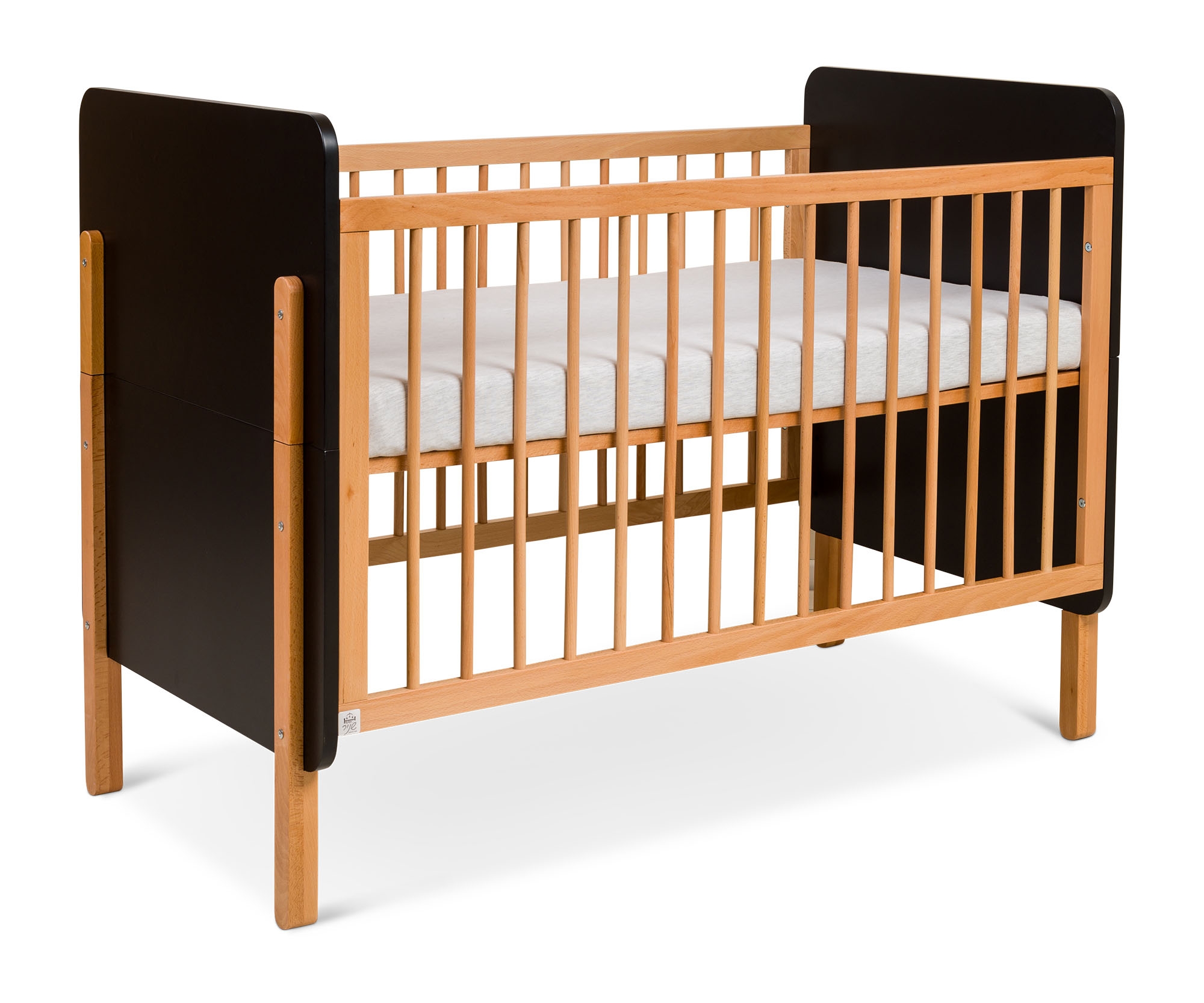 מיטת תינוק 2 ב 1- וינה לבן טבעי- BACK IN STOCK