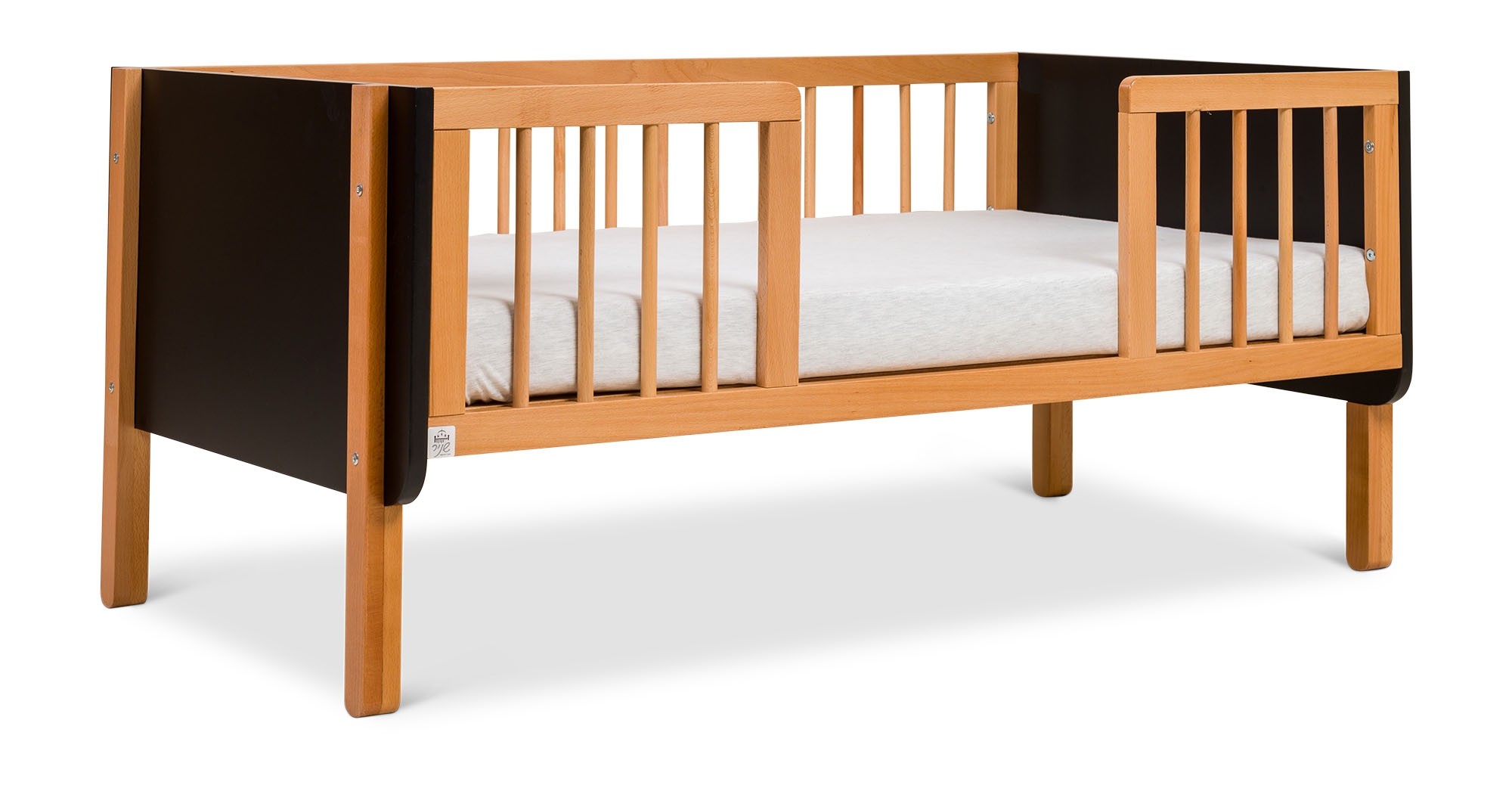 מיטת תינוק 2 ב 1- וינה לבן טבעי- BACK IN STOCK