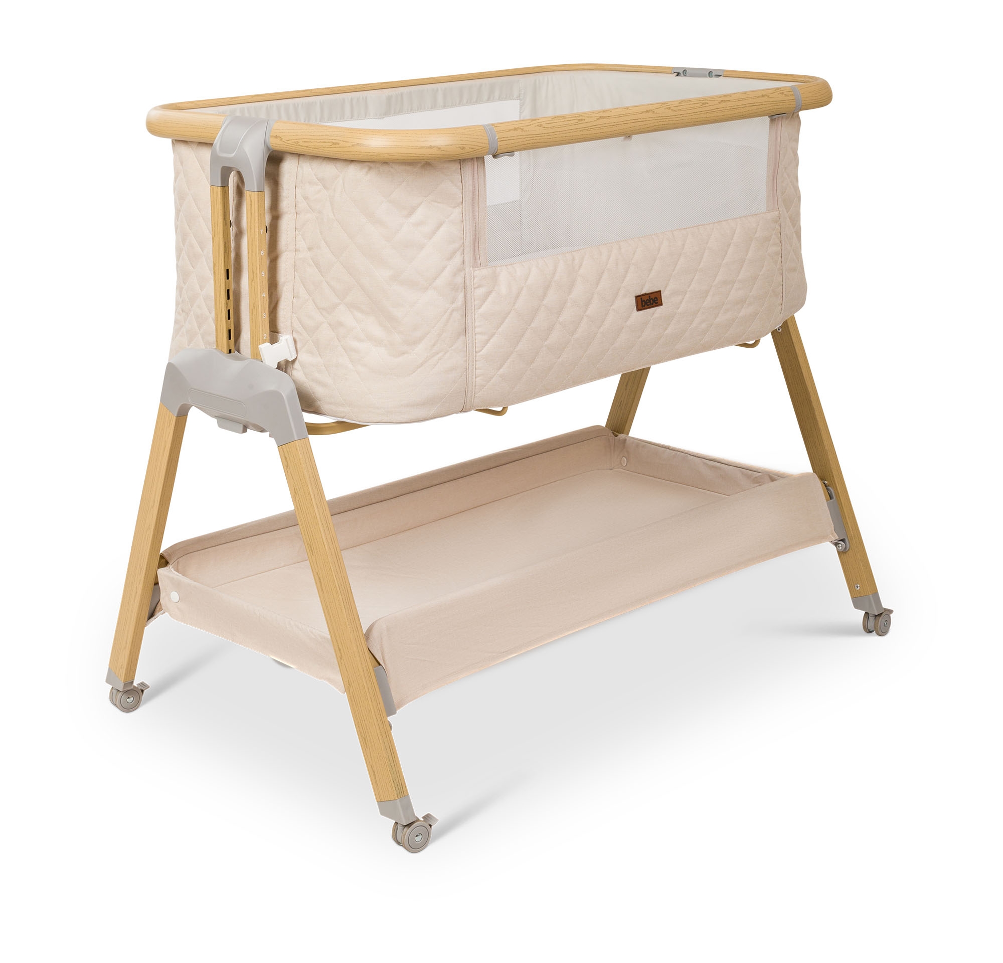 עריסה נצמדת BÉBÉ דגם לאקס צבע בז'