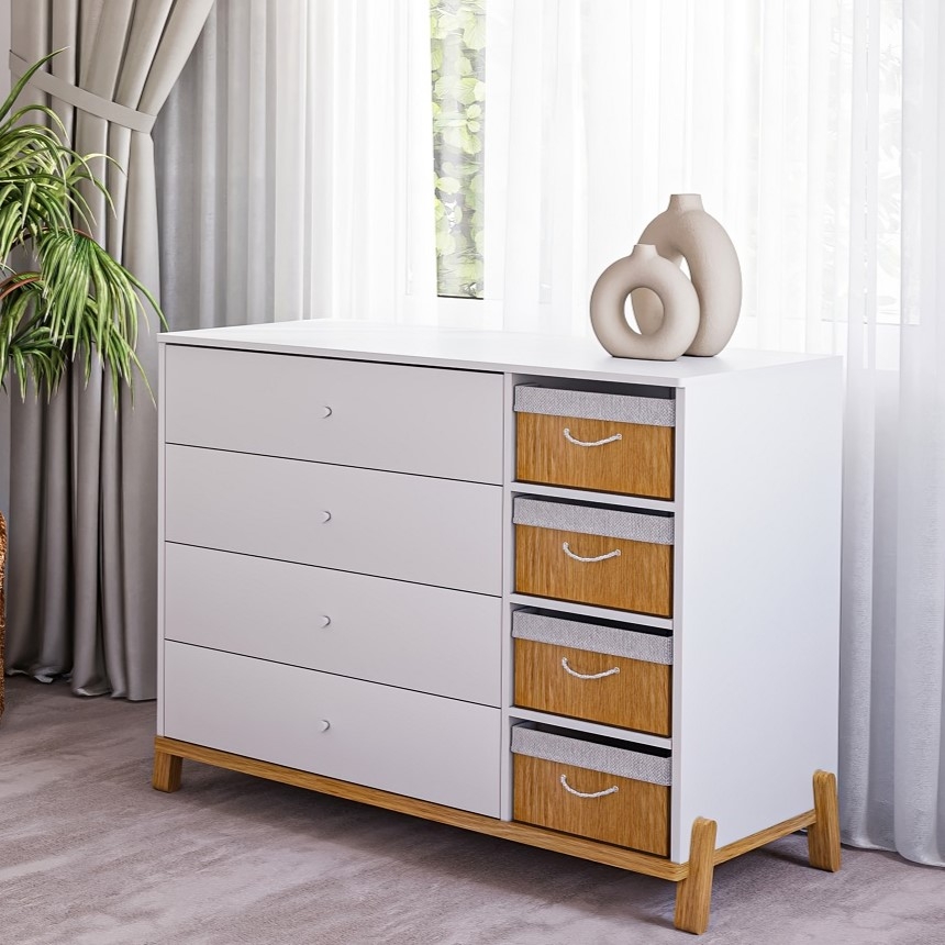 שידה אחסנה אורבינו- מסילות טריקה שקטה