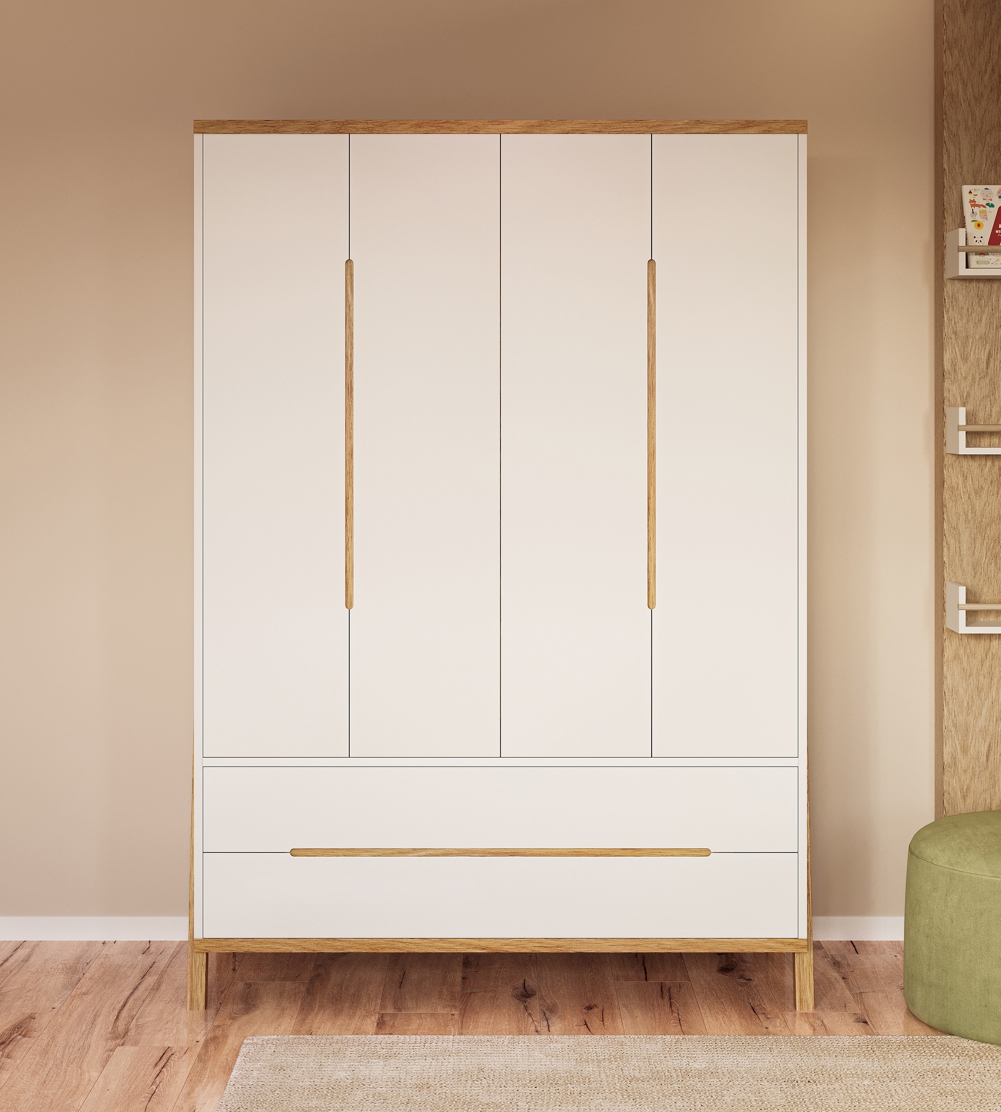 ארון לחדר שינה לתינוק ולילד רומא לבן עץ בוק - חוזר למלאי חודש מרץ ארון לחדר שינה לתינוק ולילד רומא לבן עץ בוק - חוזר למלאי חודש מרץ