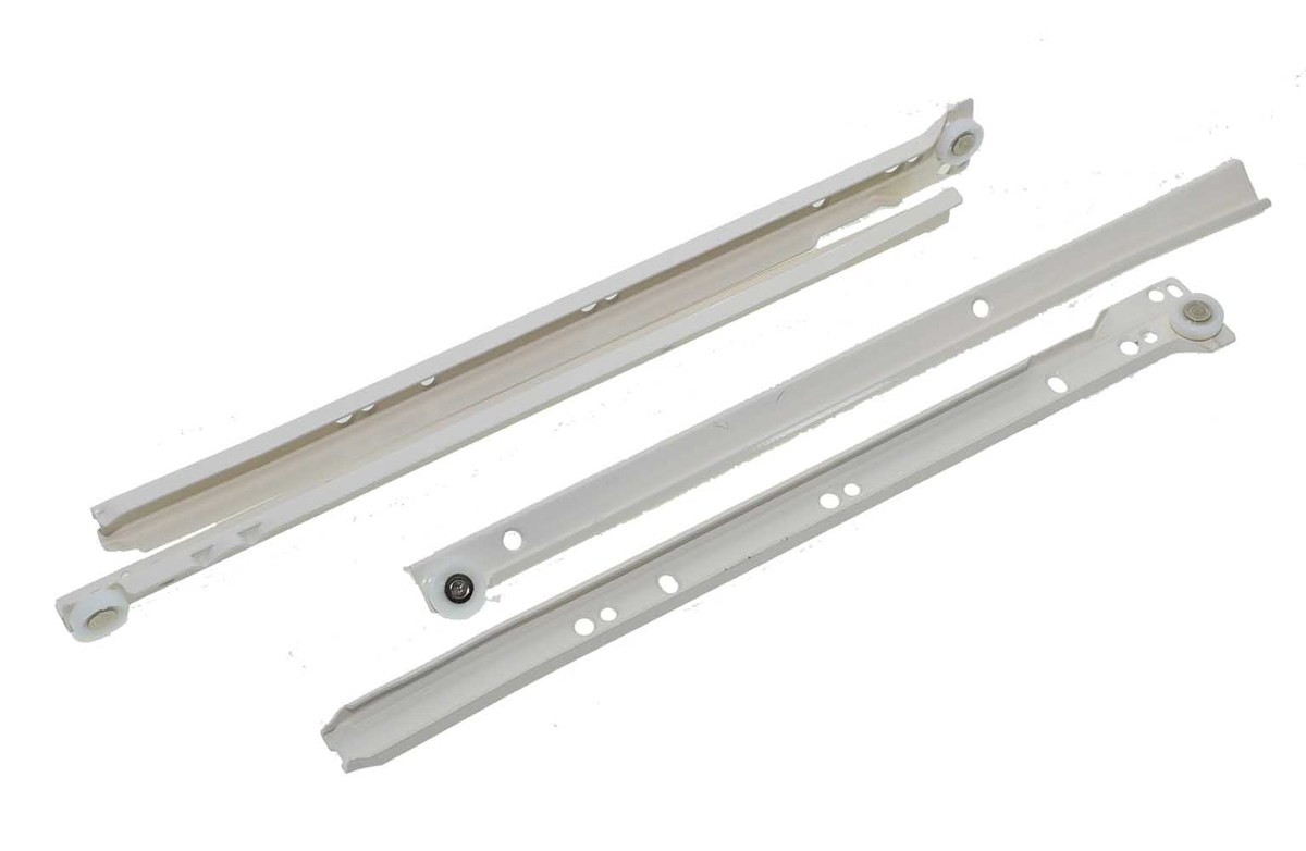 מסילה גלגל לבן לשידה