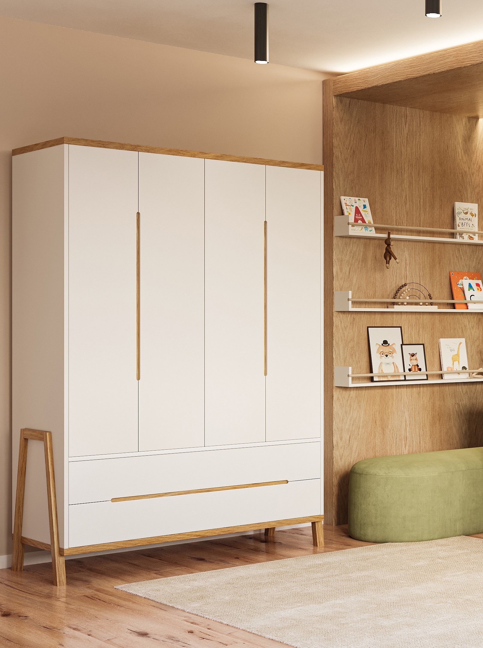 ארון לחדר שינה לתינוק ולילד רומא לבן עץ בוק - חוזר למלאי חודש מרץ ארון לחדר שינה לתינוק ולילד רומא לבן עץ בוק - חוזר למלאי חודש מרץ