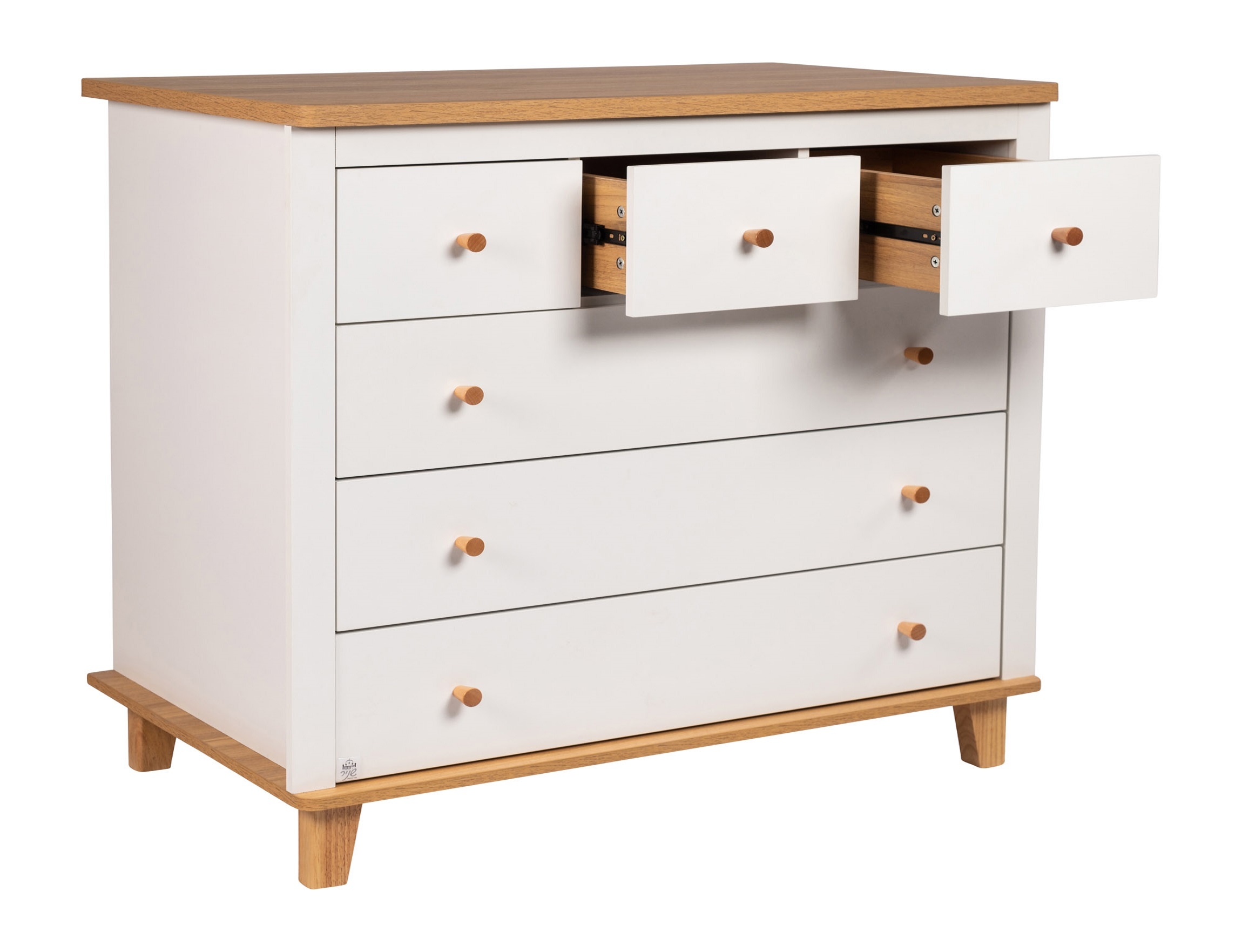 שידה גלעד - שחור טבעי- מסילות לאגר