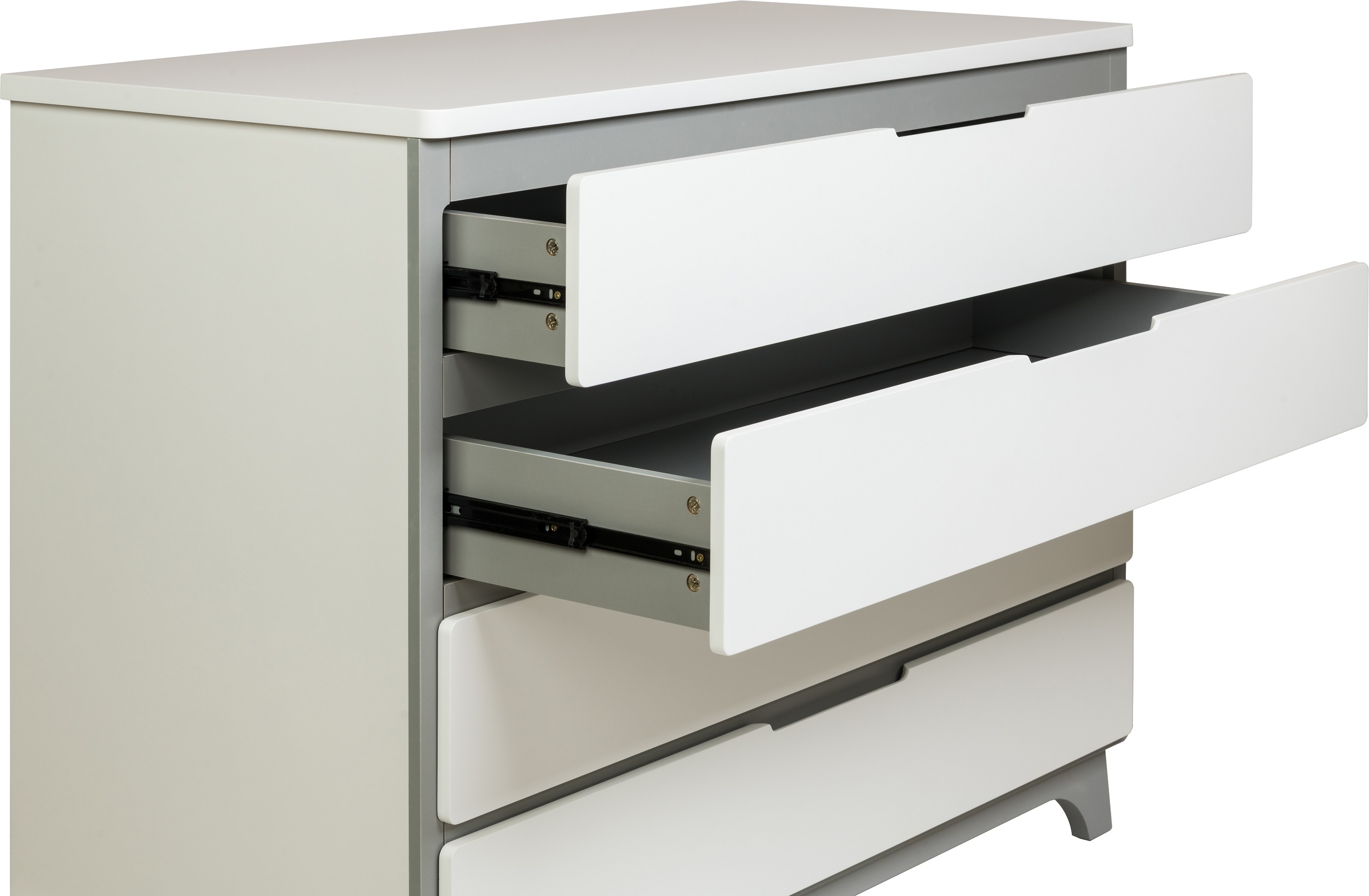 שידה אילן לבן אפור- מסילות לאגר