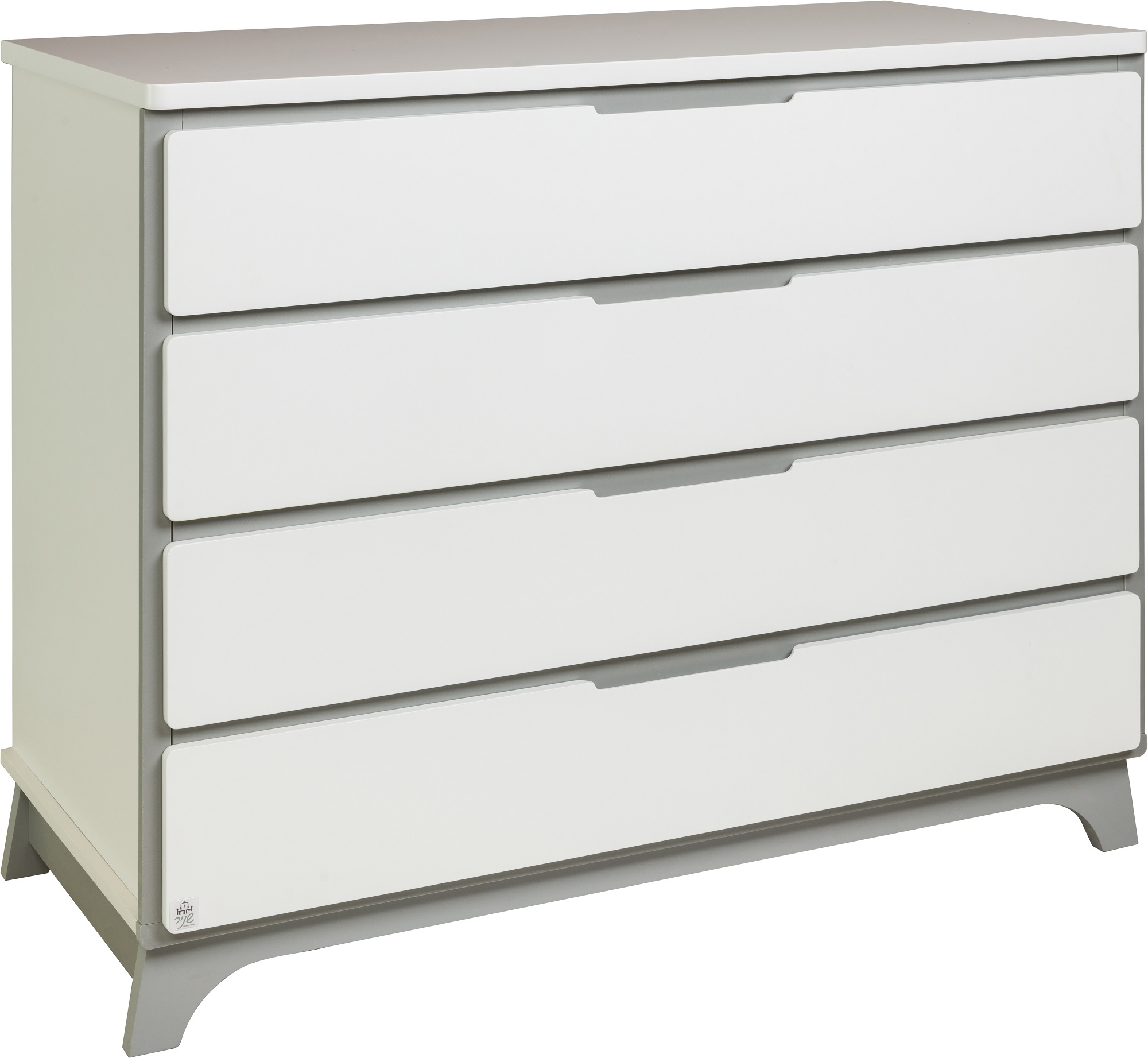 שידה אילן לבן אפור- מסילות לאגר