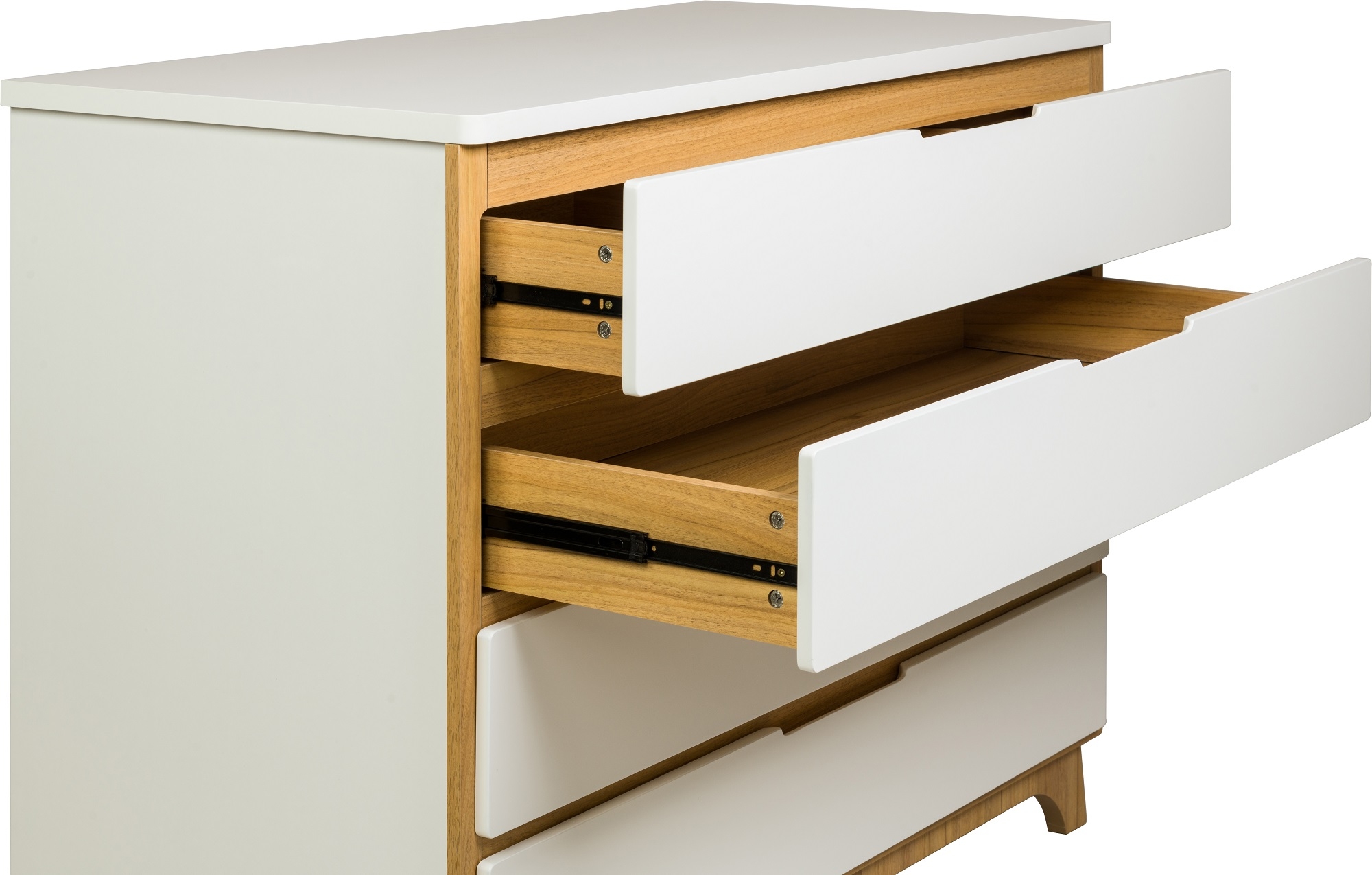 שידה אילן לבן אפור- מסילות לאגר