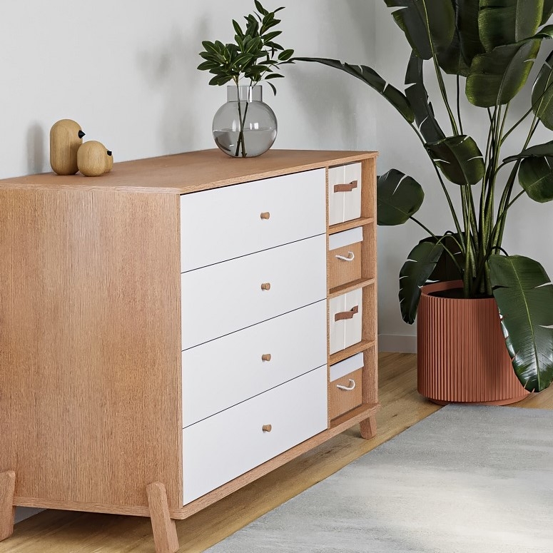 שידה אחסנה אורבינו- מסילות טריקה שקטה