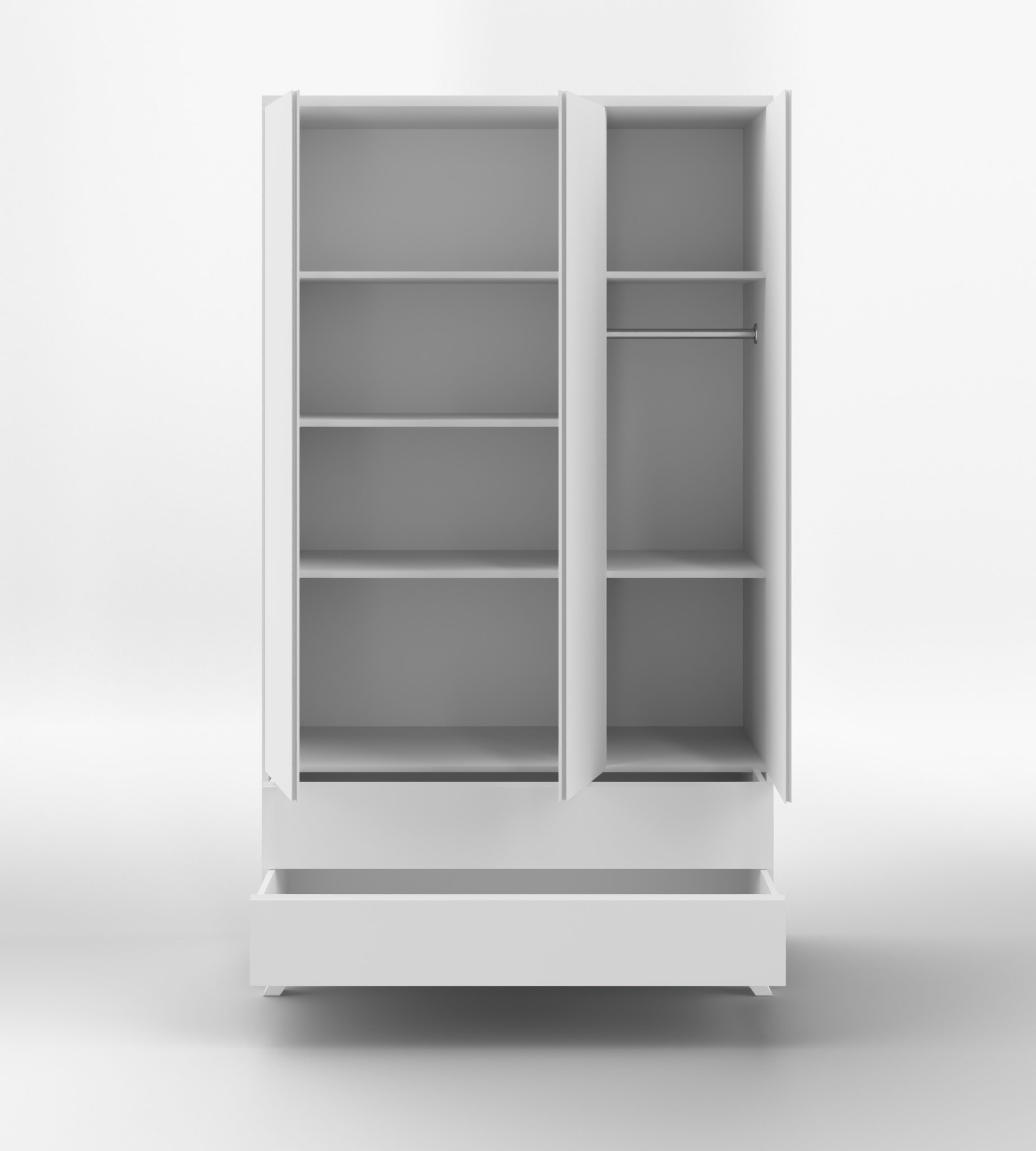 עם ארון בייג׳ין, חדר השינה של הנסיך או הנסיכה מקבל טוויסט, עם מראה קלאסי מושלם.