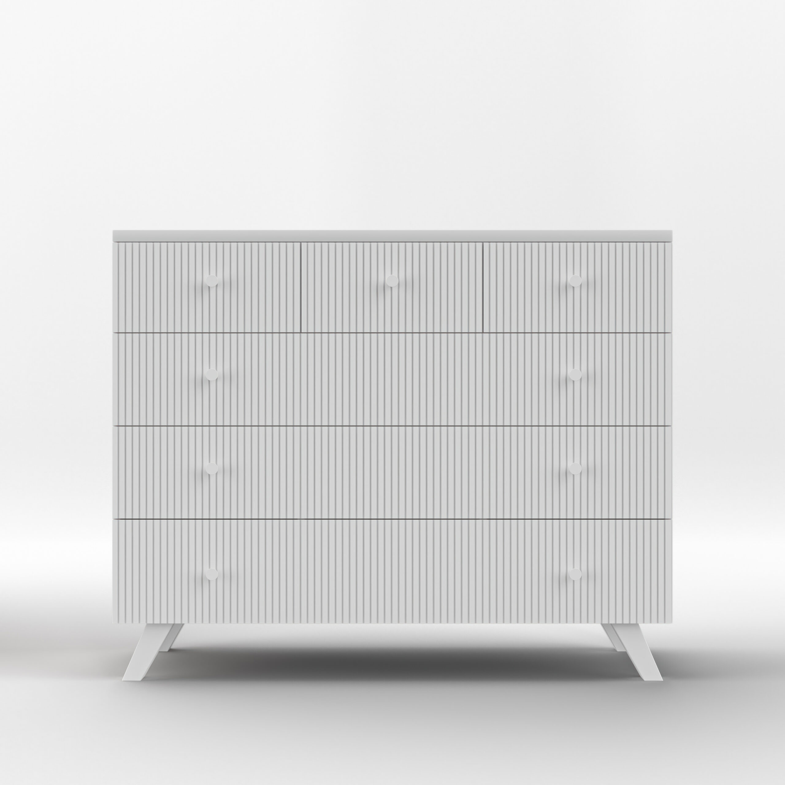 Baby bedroom Cape Town Rattan White - Soft Close - Includes Transition Bed חדר שינה לתינוק קאייפטאון ראטן לבן - טריקה שקטה- כולל מיטת מעבר