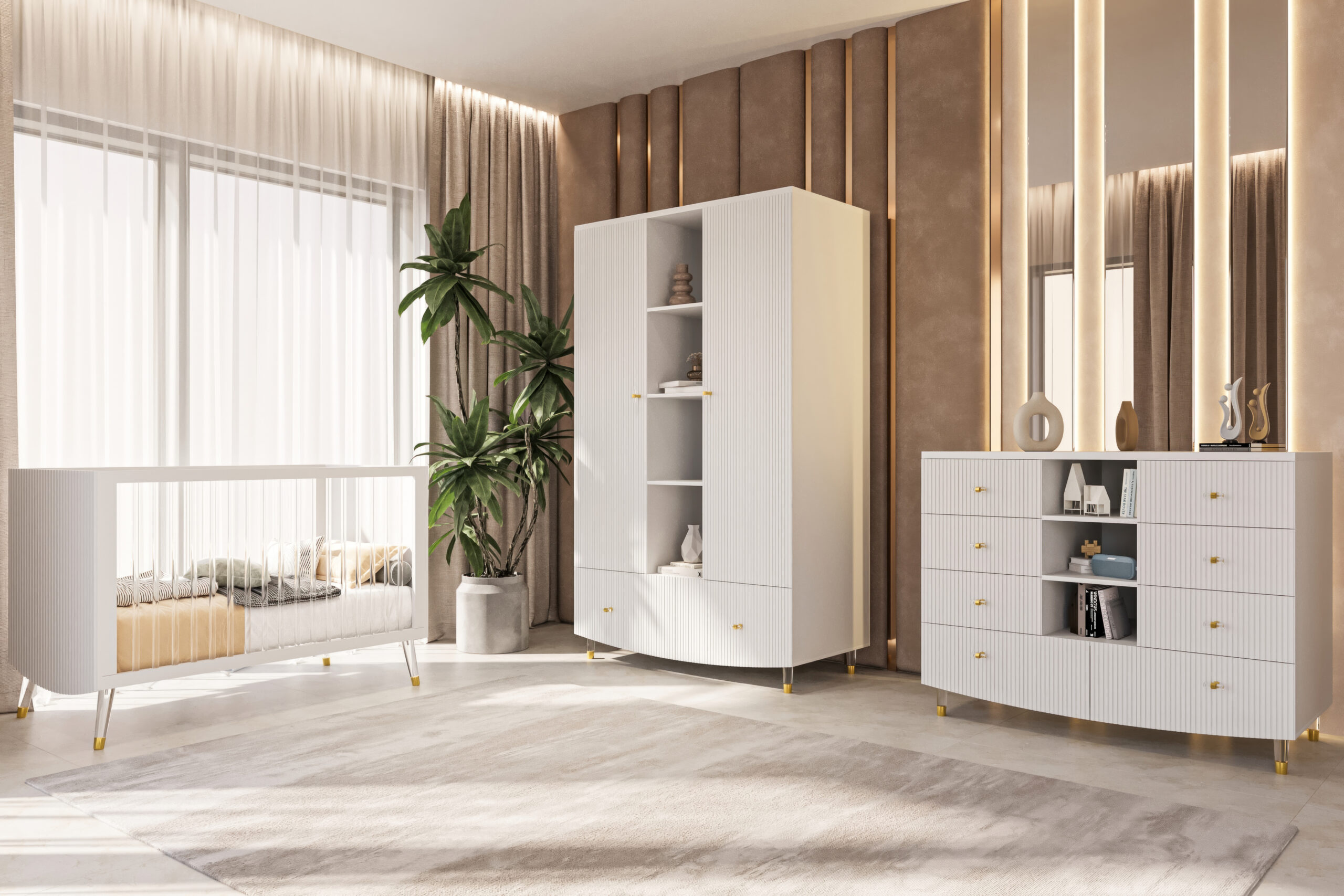 חדר שינה לתינוק מלאגה- טריקה שקטה