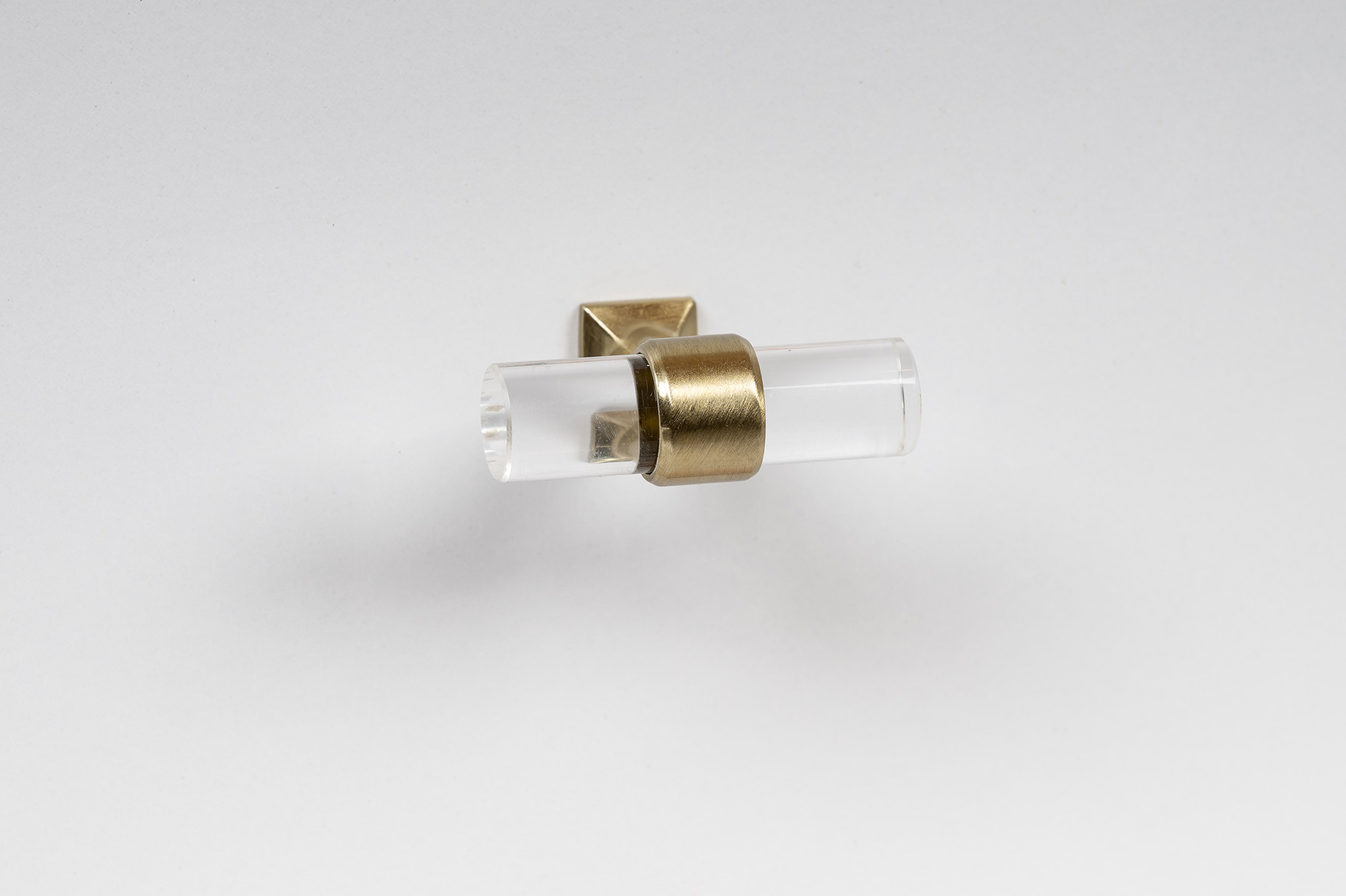 ידית אקרילי שילוב זהב ברונזה