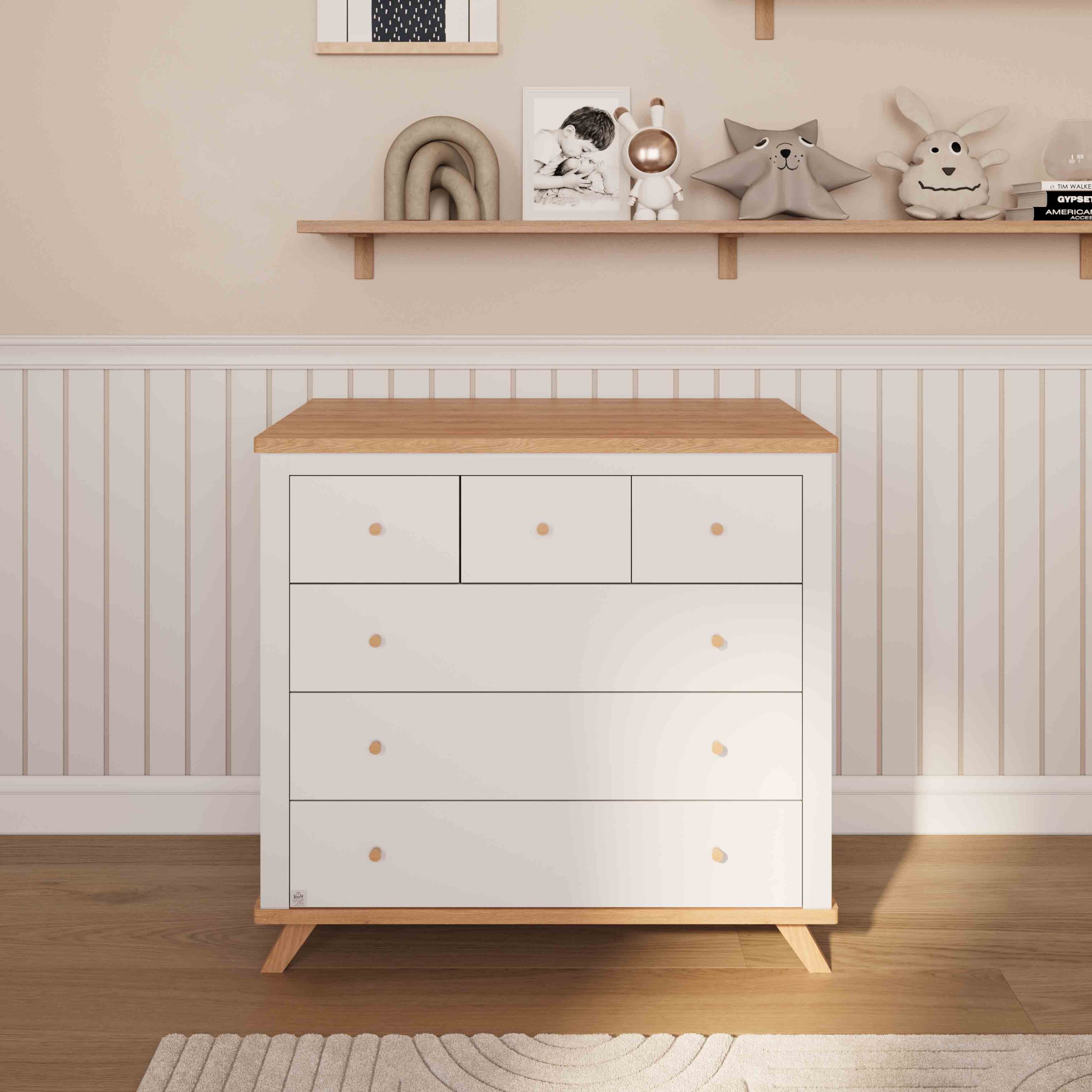 חדר לתינוק ניו ג'רזי לבן טבעי