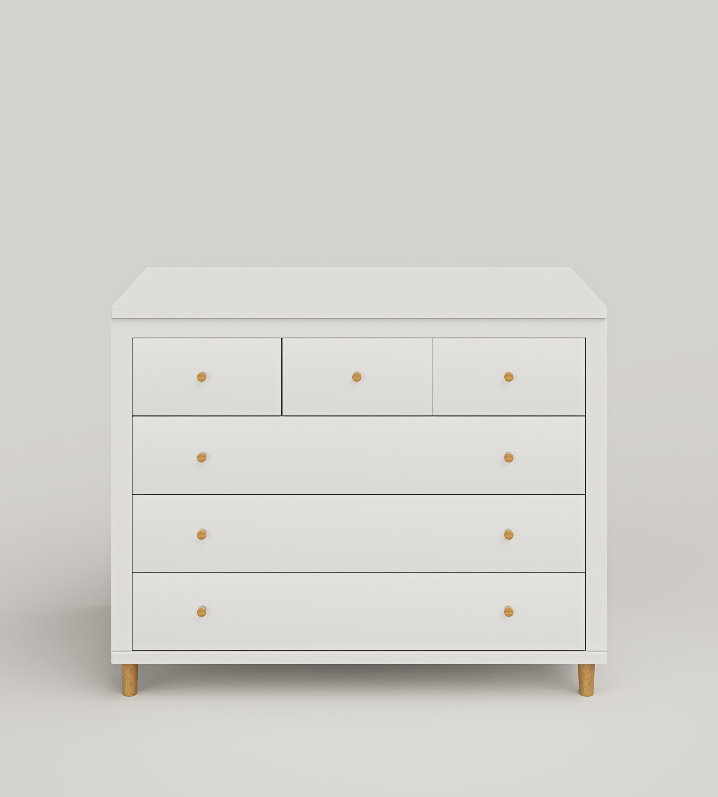 White acrylic nightstand - soft-close drawers שידה רקפת לבן אקרילי- מסילות טריקה שקטה