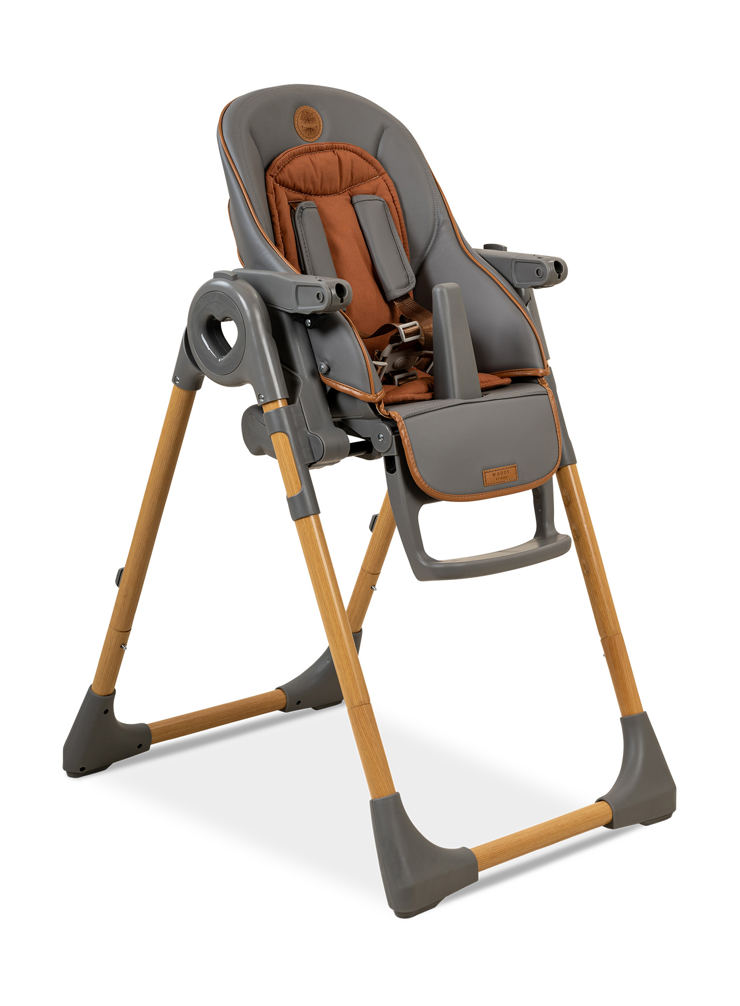 כסא אוכל לתינוק ולילד BÉBÉ דגם woody בז' עץ