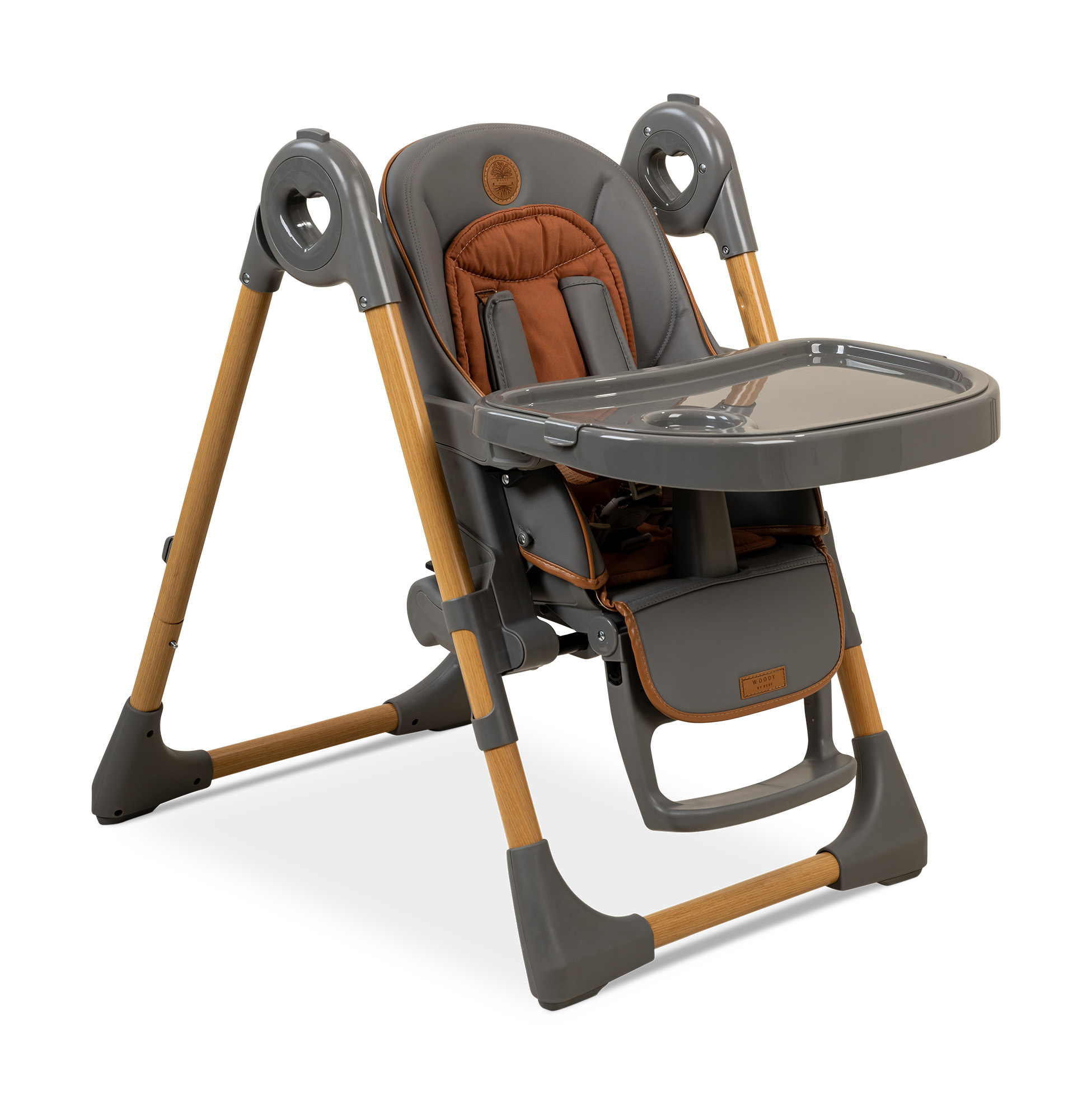 כסא אוכל לתינוק ולילד BÉBÉ דגם woody בז' עץ