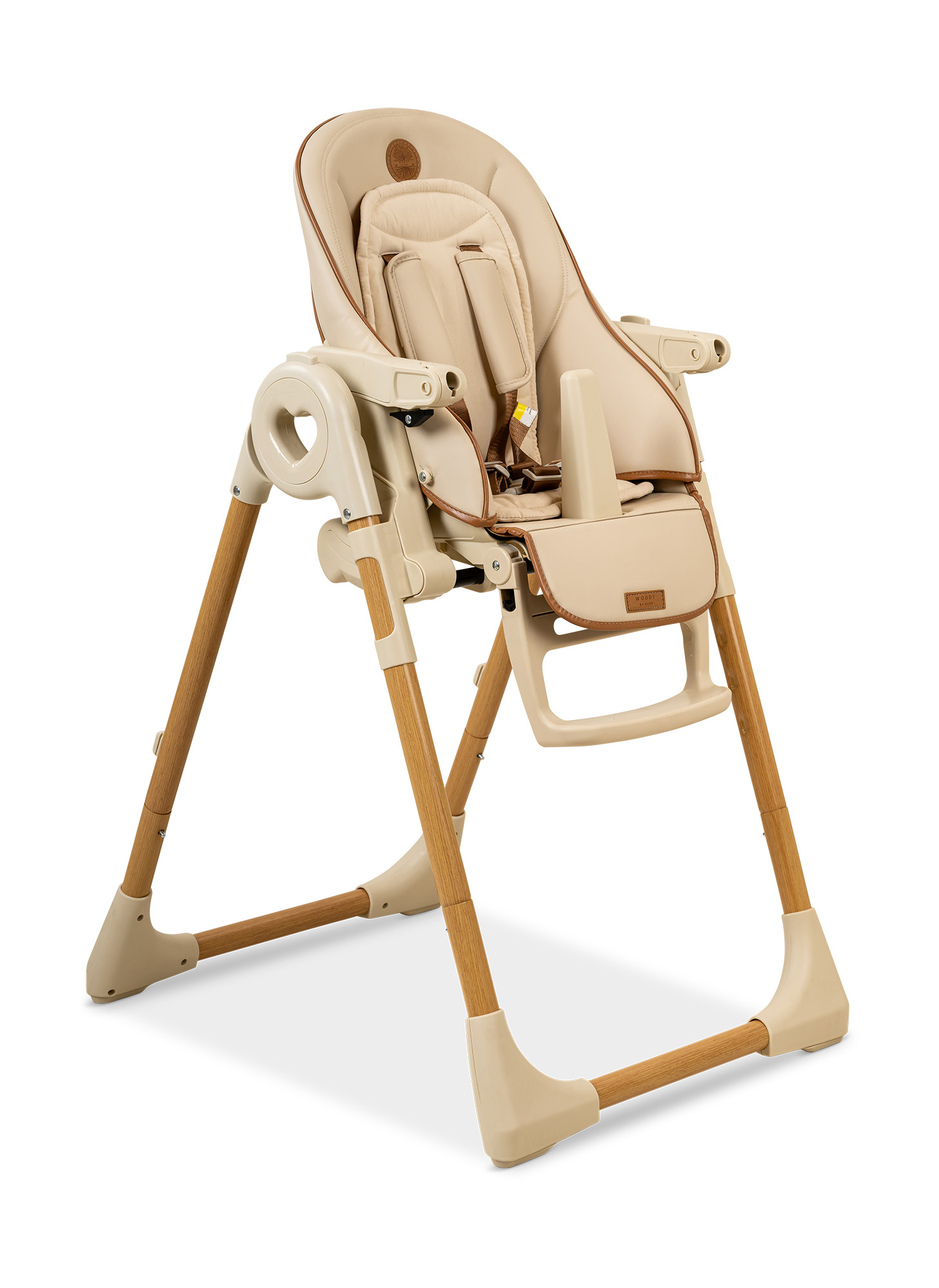כסא אוכל לתינוק ולילד BÉBÉ דגם woody בז' עץ