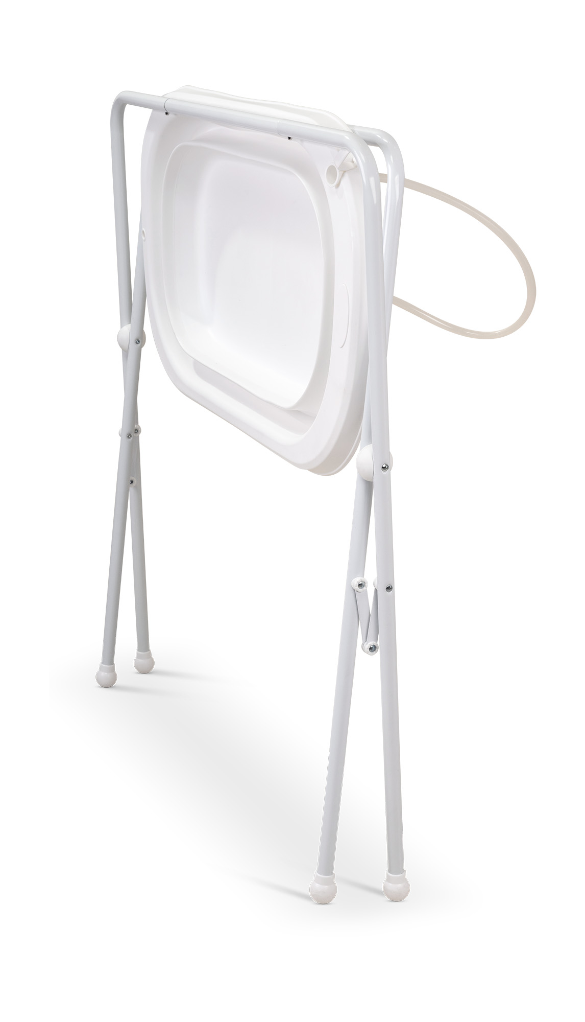 אמבטיה סיליקון מתקפלת כולל מעמד צינורית ומושב אמבטיה דפני מתקפל צבע מוקה-צפי חזרה למלאי סוף פברואר