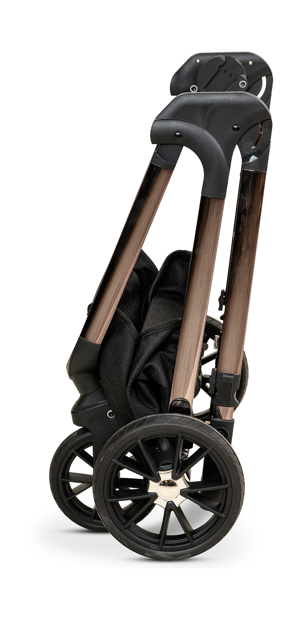 BÉBÉ - BRO Black Rose Gold Combination Baby Stroller עגלת תינוק משולבת BÉBÉ - BRO שחור רוז גולד