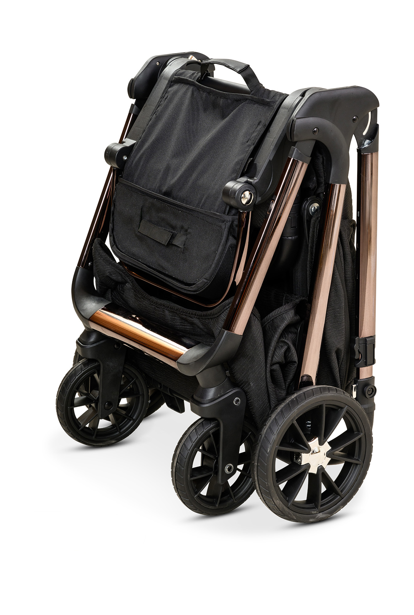 BÉBÉ - BRO Black Rose Gold Combination Baby Stroller עגלת תינוק משולבת BÉBÉ - BRO שחור רוז גולד