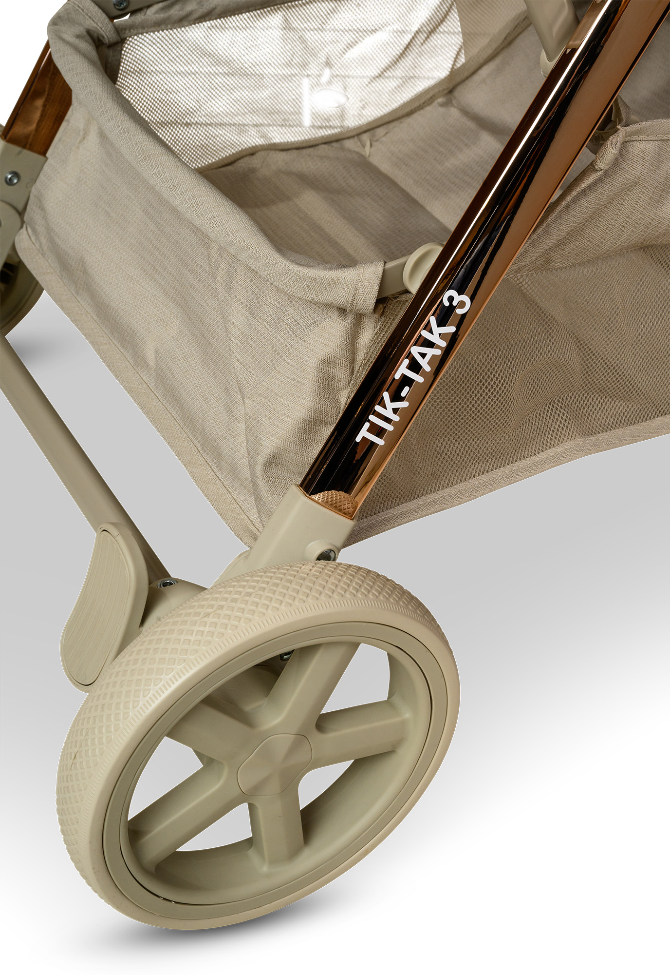 טיולון לתינוק ולילד TIK-TAK 3 בז רוזגולד טיולון לתינוק ולילד TIK-TAK 3 בז רוזגולד