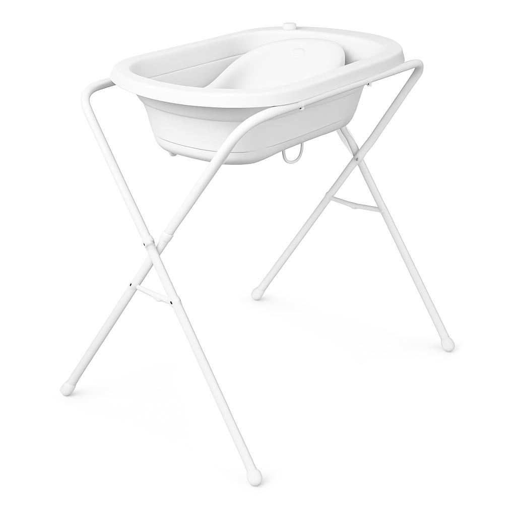 אמבטיה סיליקון מתקפלת כולל מעמד צינורית ומושב אמבטיה דפני מתקפל צבע מוקה-צפי חזרה למלאי סוף פברואר