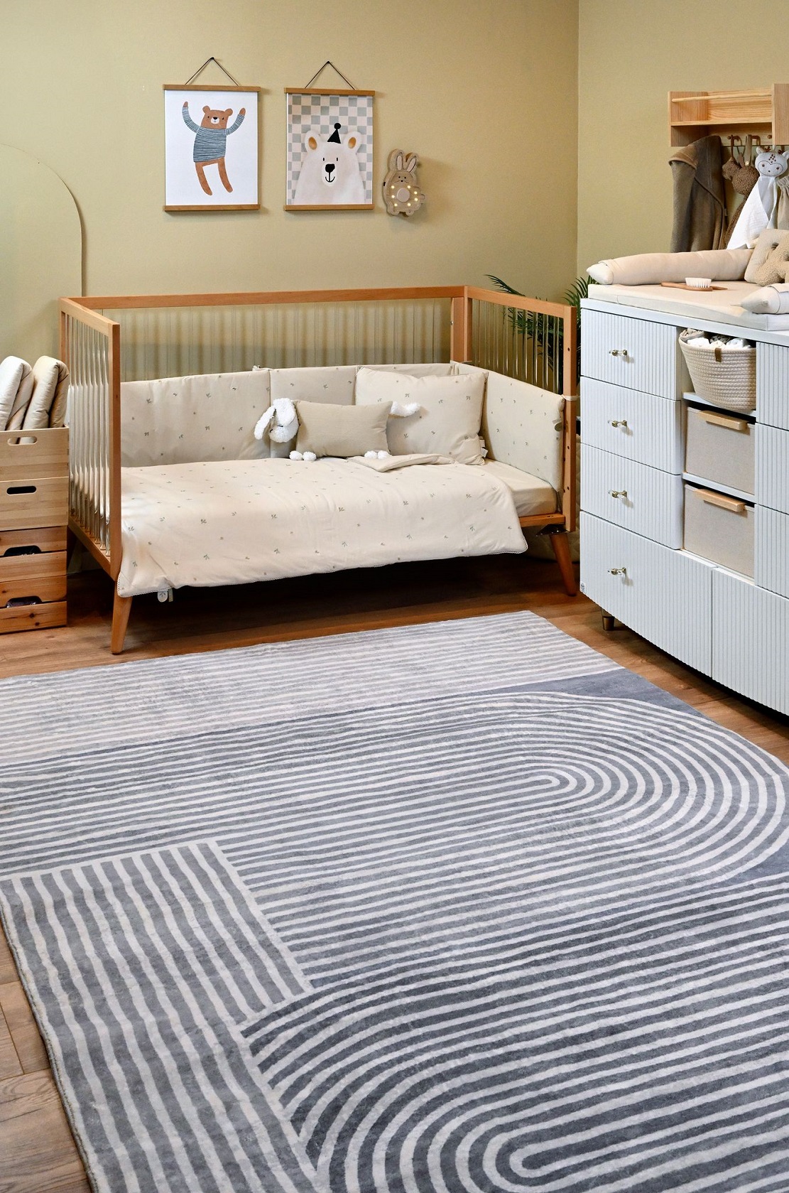 שטיח לחדר ילדים לוסי אפור