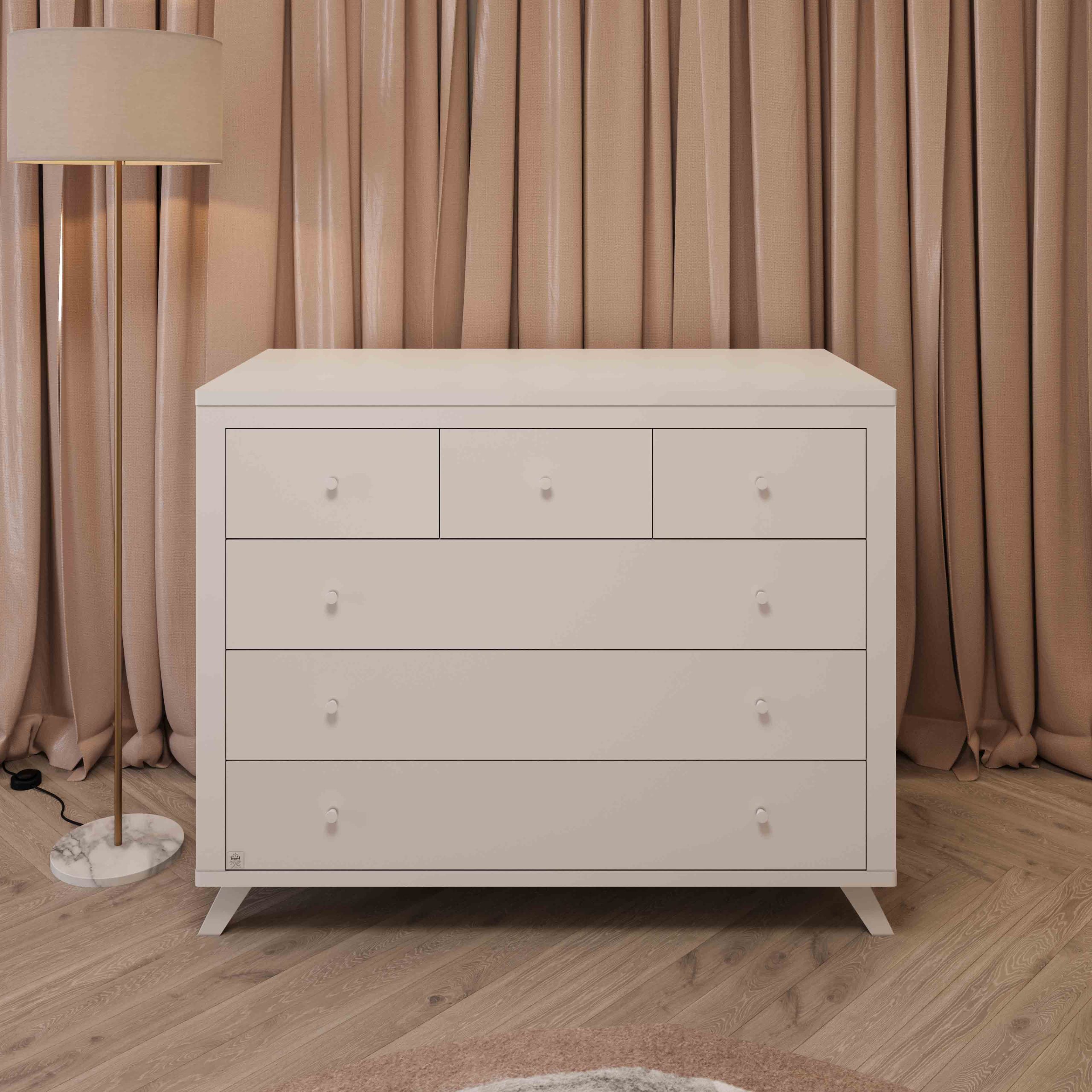 White acrylic nightstand - soft-close drawers שידה רקפת לבן אקרילי- מסילות טריקה שקטה