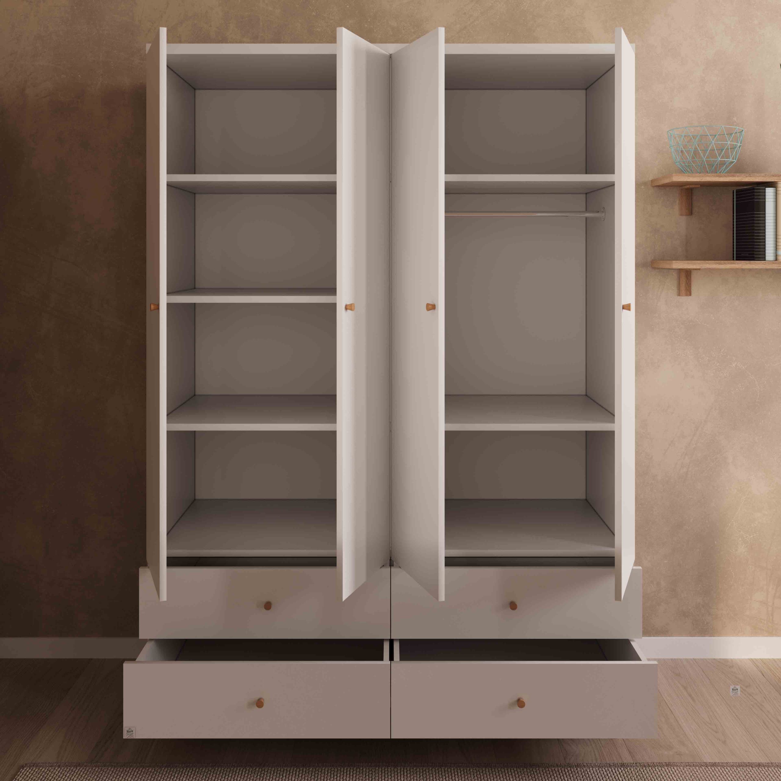 ארון לחדר שינה לתינוק ולילד ניו ג'רזי לבן עץ בוק- טריקה שקטה ארון לחדר שינה לתינוק ולילד ניו ג'רזי לבן עץ בוק- טריקה שקטה