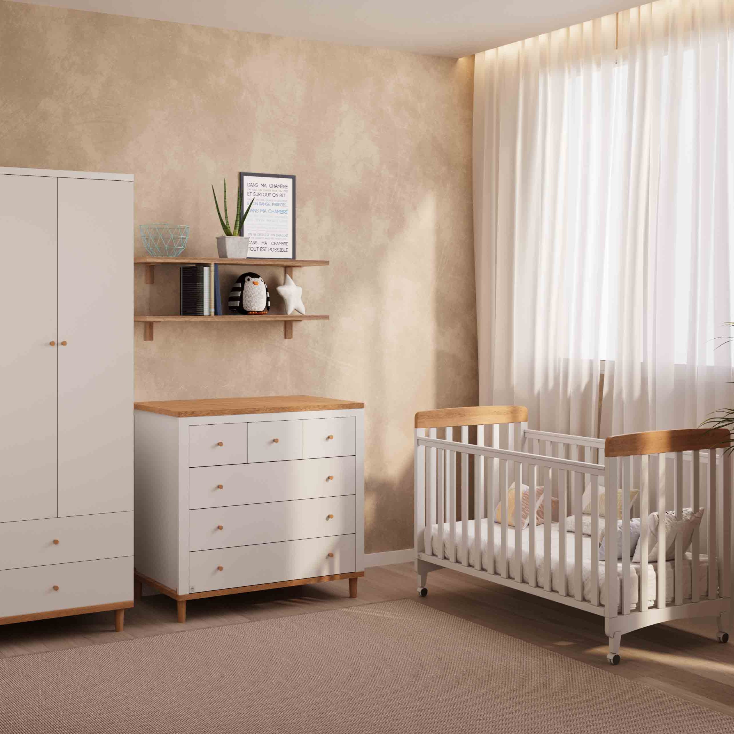 חדר לתינוק ניו ג'רזי לבן טבעי