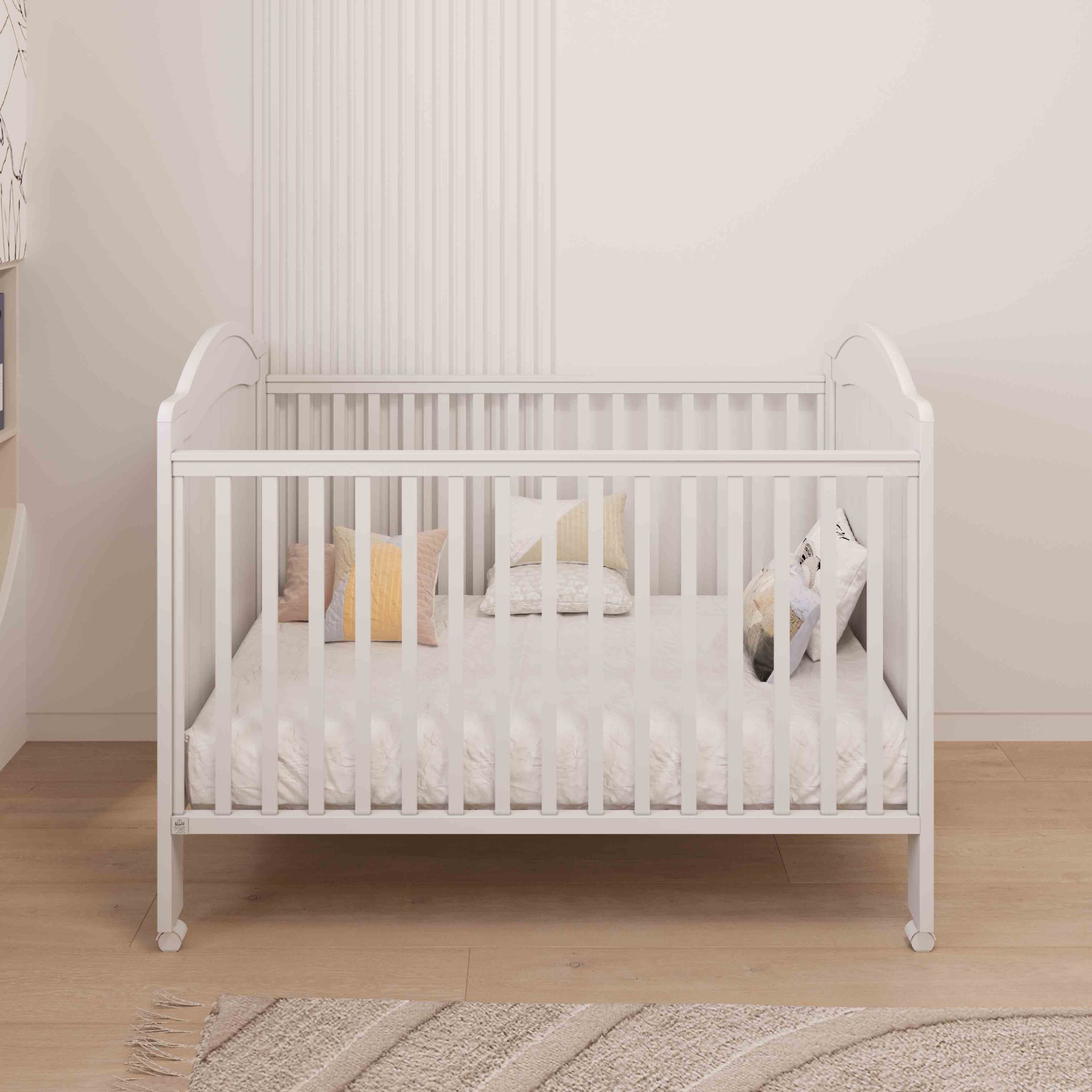 Baby bedroom Cape Town Rattan White - Soft Close - Includes Transition Bed חדר שינה לתינוק קאייפטאון ראטן לבן - טריקה שקטה- כולל מיטת מעבר