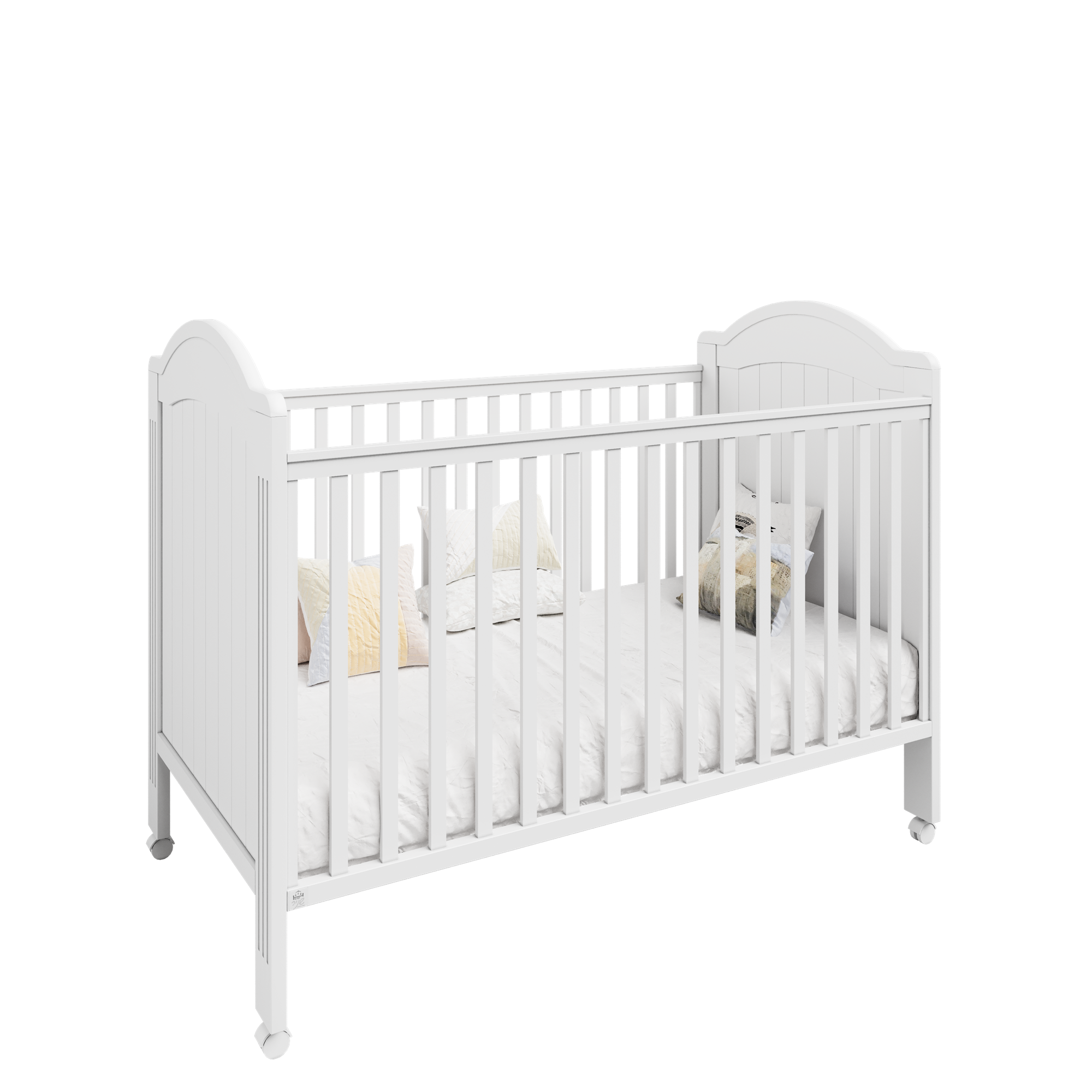 מיטת תינוק תמר לבן טבעי- כולל מעקה מעבר