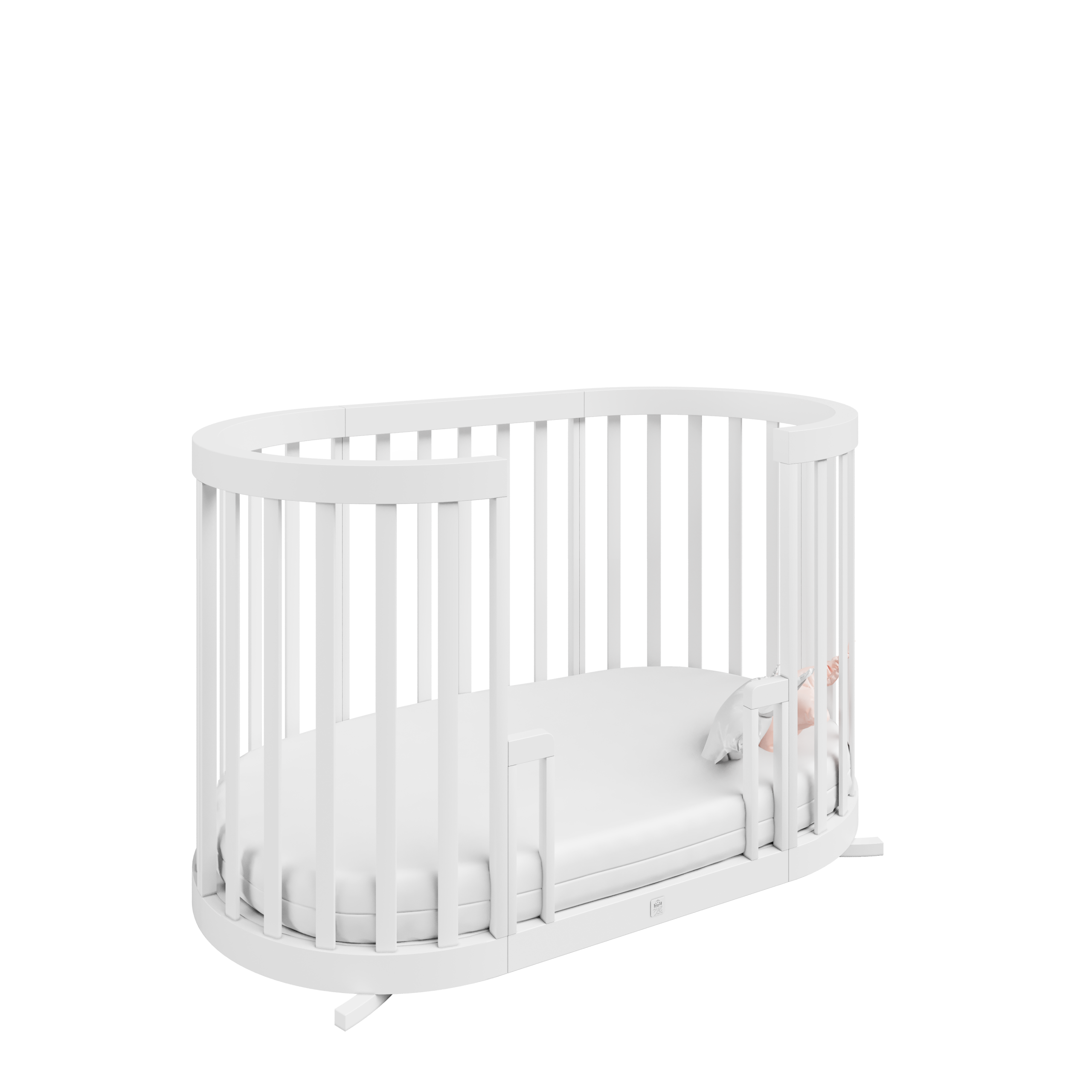 מיטת תינוק מעוגלת 3 ב 1 שהיא גם עריסה, גם מיטת תינוק וגם מיטת מעבר, היא פתרון פרקטי ונוח עבור הורים שמחפשים רהיט שיכול ללוות את הילד שלהם לאורך זמן. מיטות כאלו מתוכננות כך שניתן להתאים אותן לשלבים השונים של התפתחות הילד. בתחילת הדרך, היא מתפקדת כעריסה בטוחה ומוגנת לתינוקות רכים. כאשר הילד גדל, ניתן להפוך אותה למיטת תינוק עם מעקה שמונע נפילה. ולבסוף, כשהילד כבר יותר גדול, אפשר לשנות למעקה מעבר ולהפוך אותה למיטת מעבר שמתאימה לילד. 