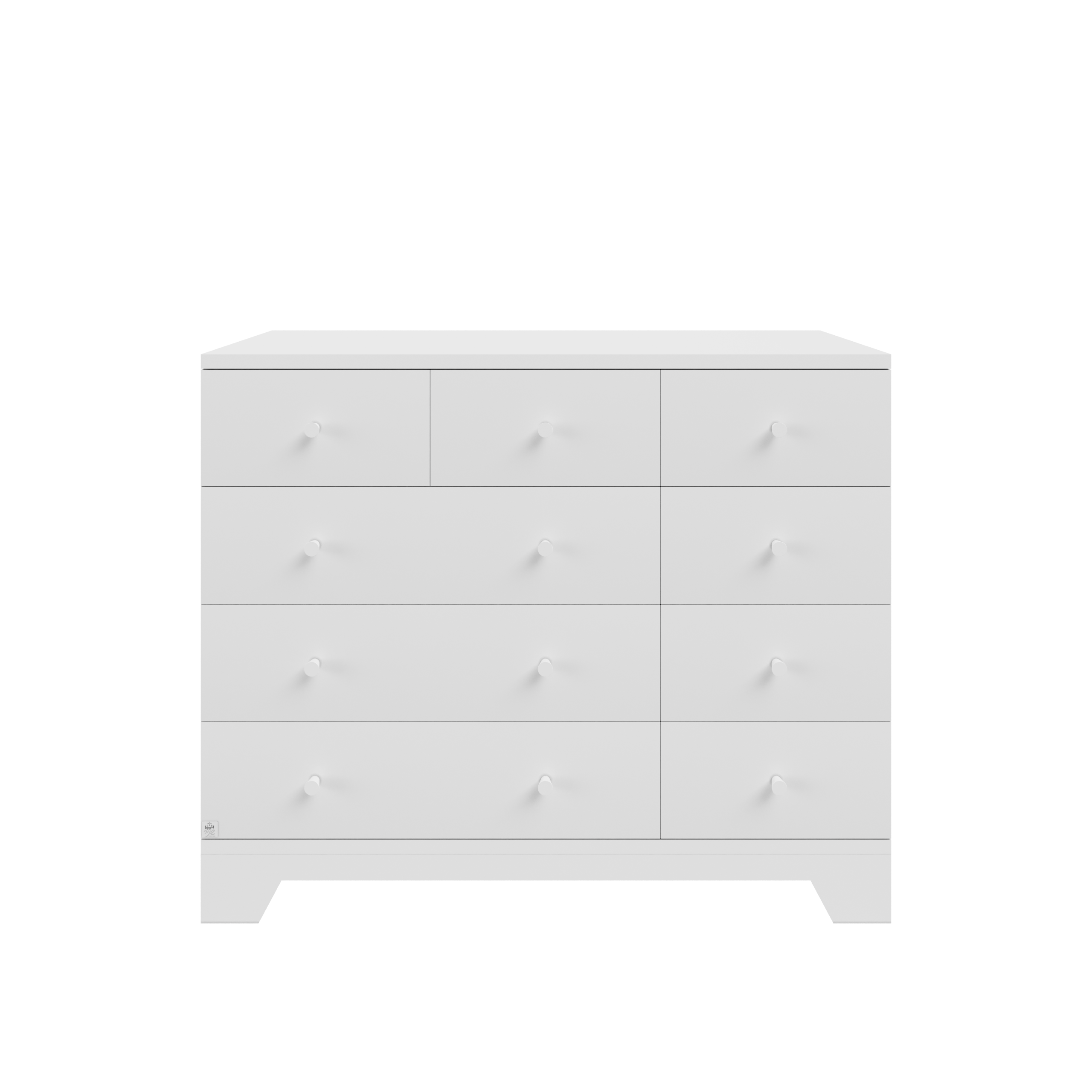 Natural white Negev chest of drawers - soft-close slides שידה נגב לבן טבעי - מסילות טריקה שקטה