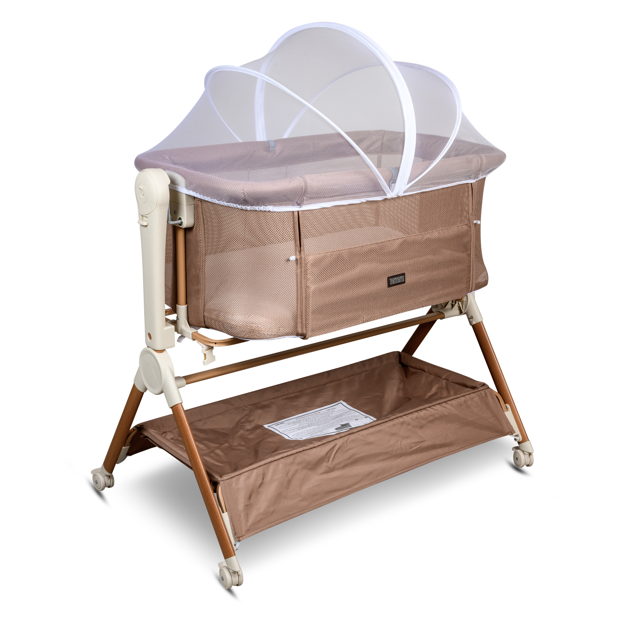 עריסה נצמדת כולל נדנוד מבית BÉBÉ מוקה עץ עריסה נצמדת כולל נדנוד מבית BÉBÉ מוקה עץ